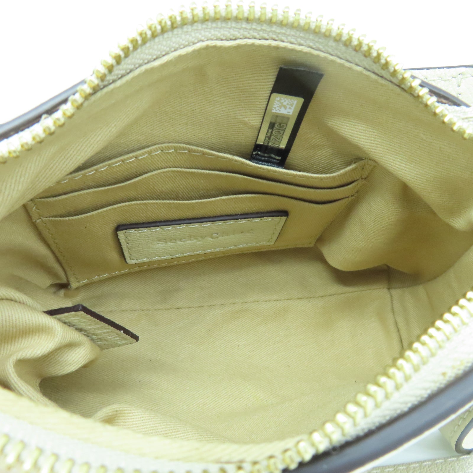 SEE BY CHLOE Cowhide Leather Shoulder Bag Gold Buckle Handle Shoulder Bag Beige