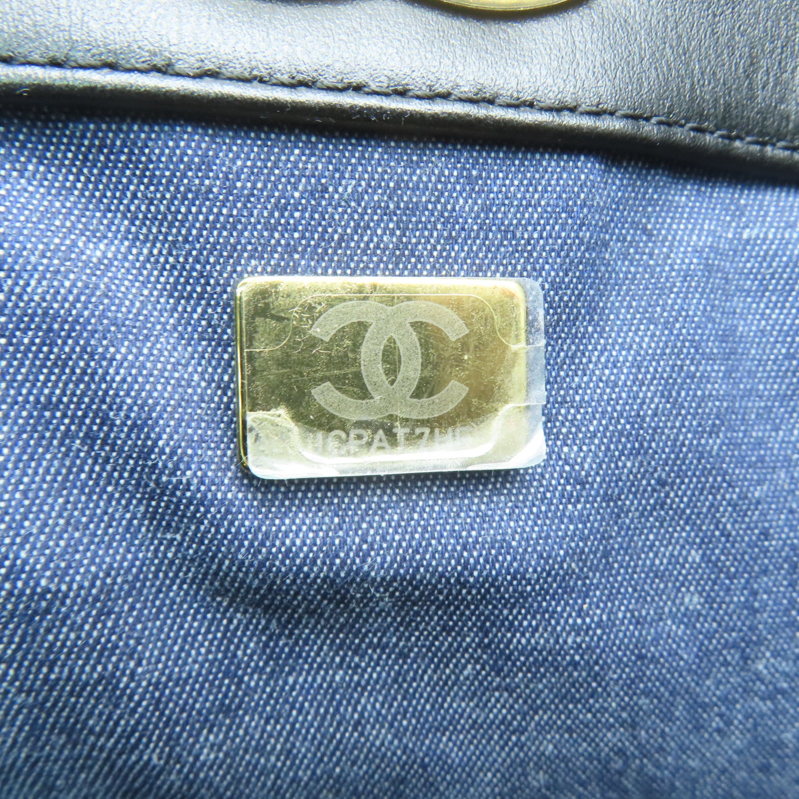 CHANEL 菱格牛皮皮革Chanel Tote Bag金扣手挽肩背兩用袋黑色