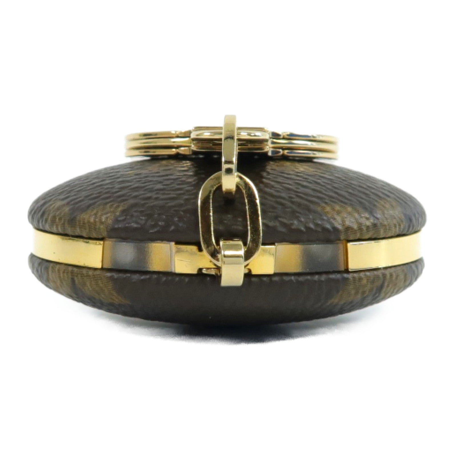 LOUIS VUITTON Monogram Astropill金扣鎖匙扣啡色