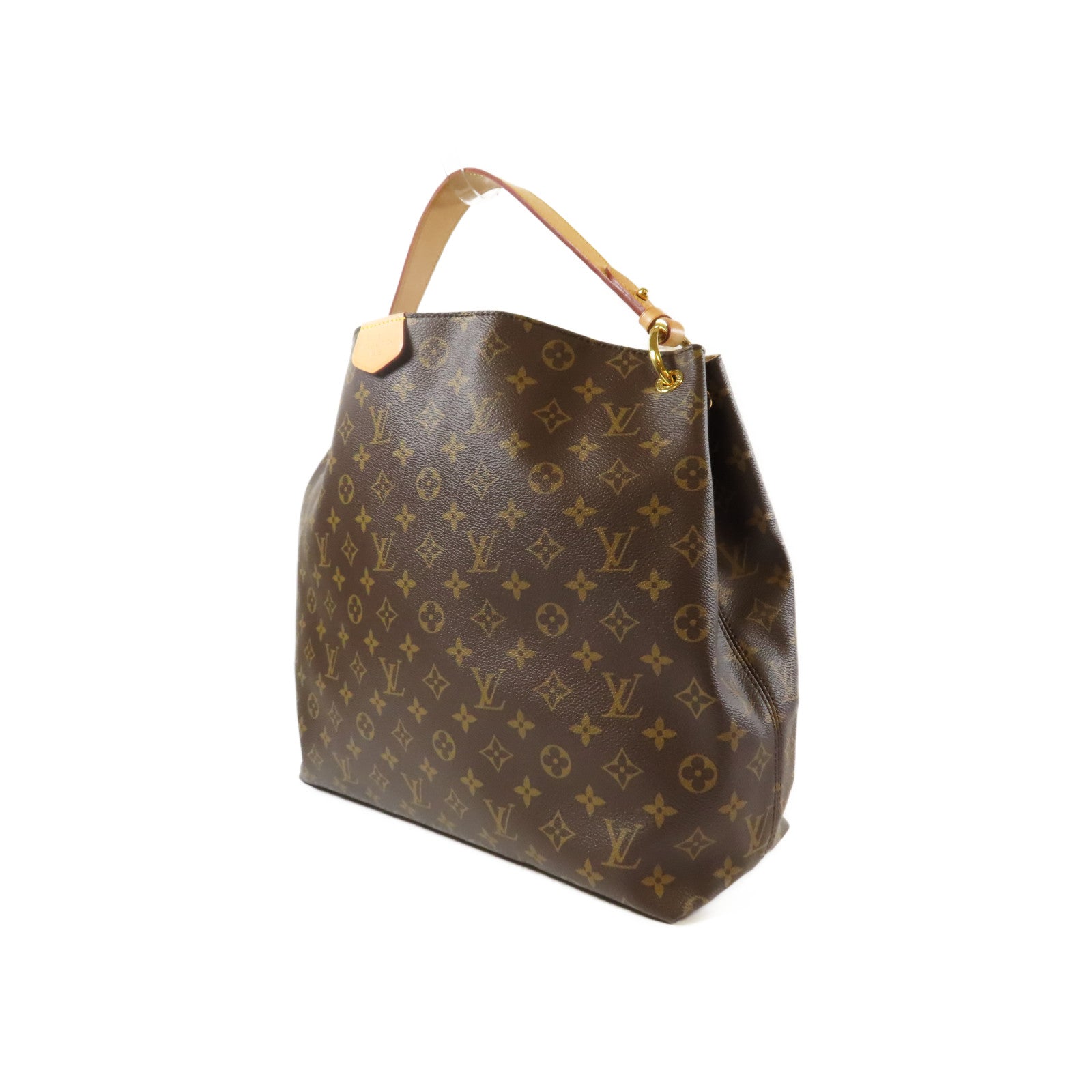 LOUIS VUITTON Monogram Graceful MM金扣肩背袋啡色