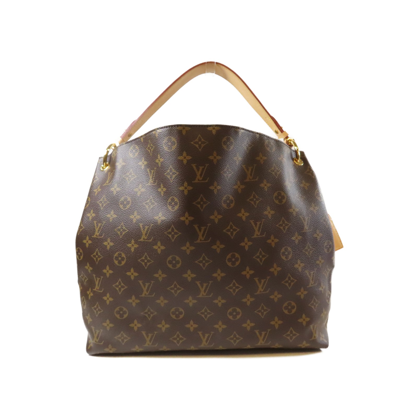 LOUIS VUITTON Monogram Graceful MM金扣肩背袋啡色