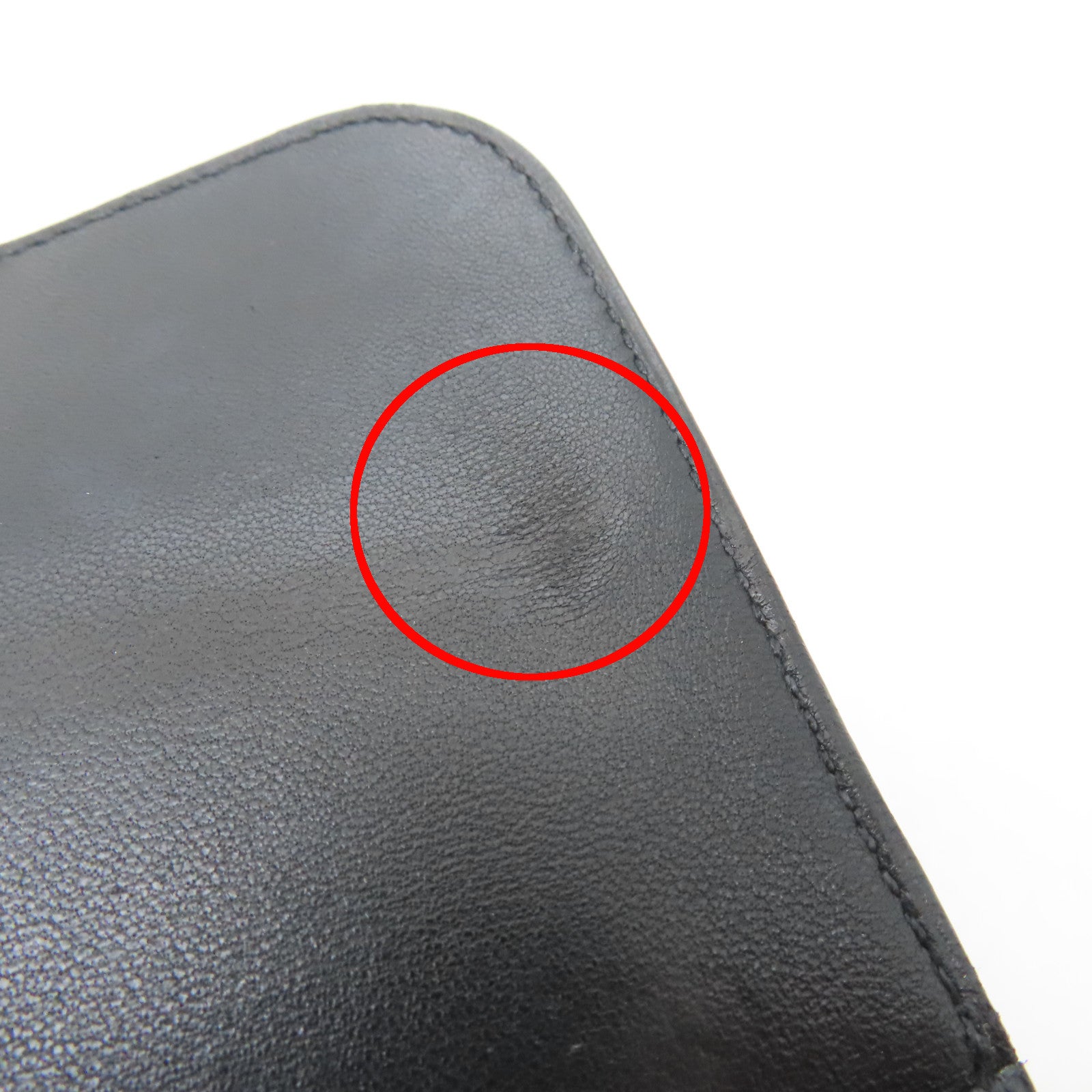 HERMES Epsom Constance Compact Wallet金扣錢包黑色