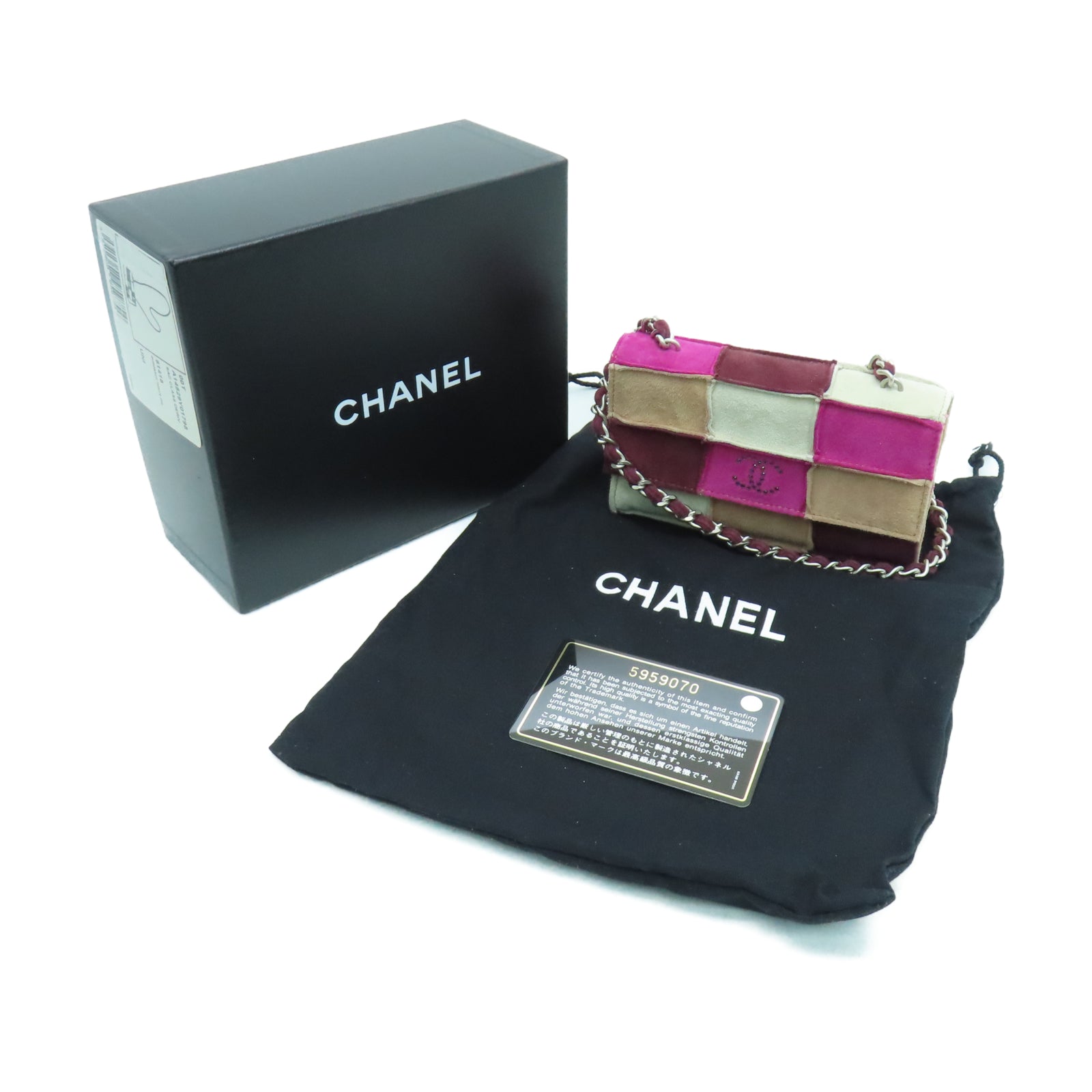 CHANEL 麂皮皮革Shoulder Pouch金扣链带肩背袋多色