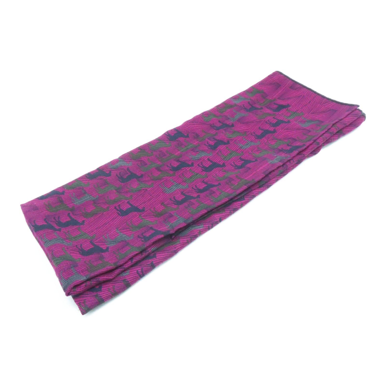 HERMES 【激減優惠】羊絨/絲質Scarf 90x90絲巾紫色