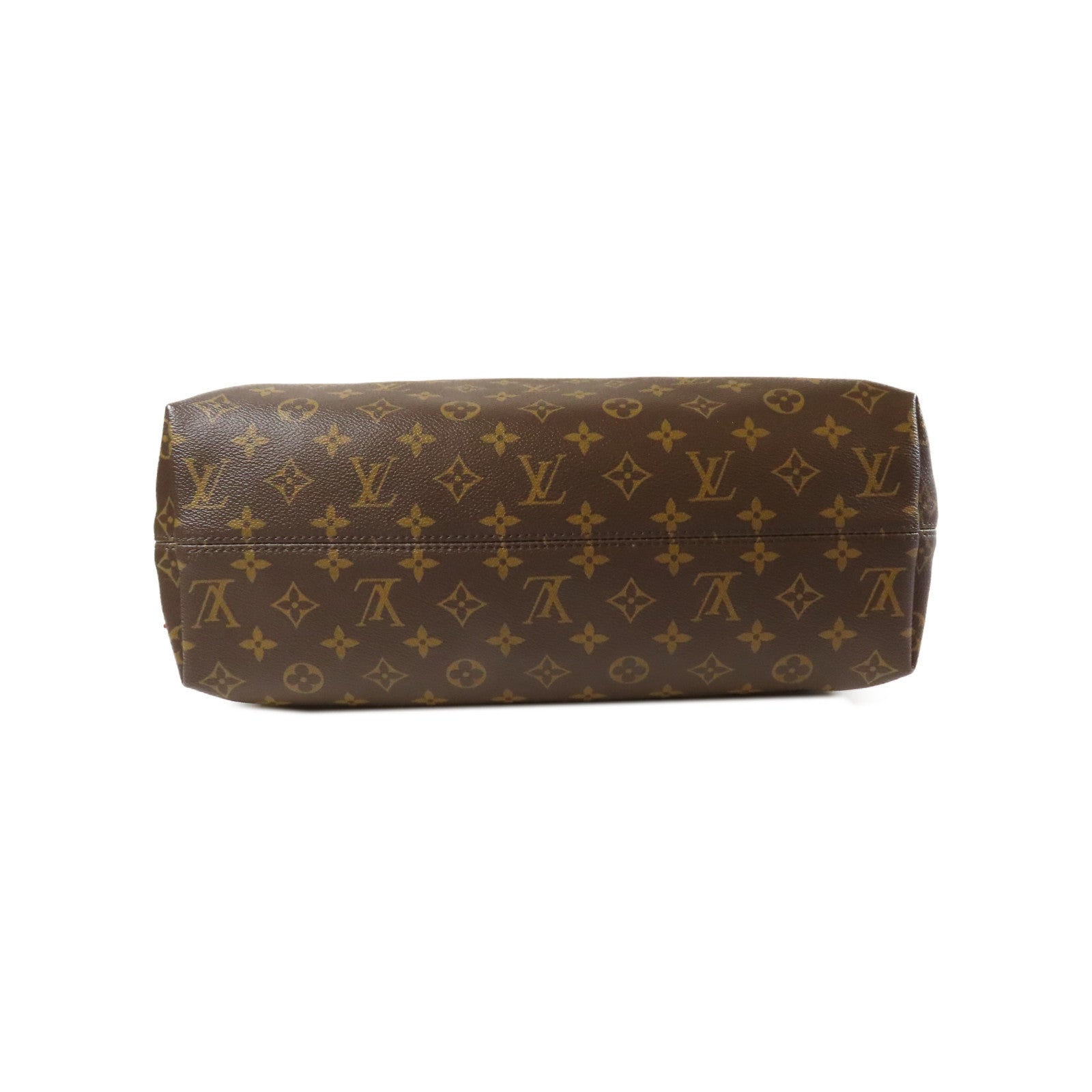 LOUIS VUITTON Monogram Graceful MM金扣肩背袋啡色