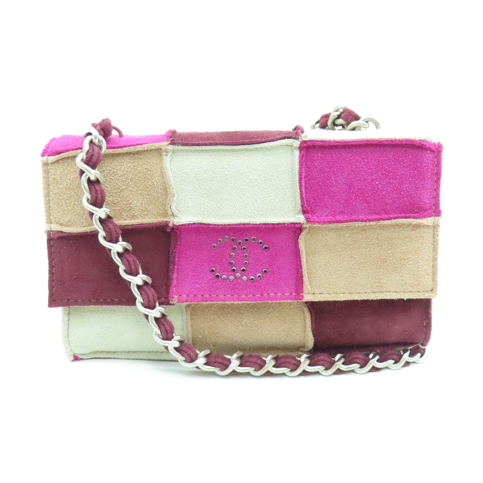 CHANEL 麂皮皮革Shoulder Pouch金扣链带肩背袋多色