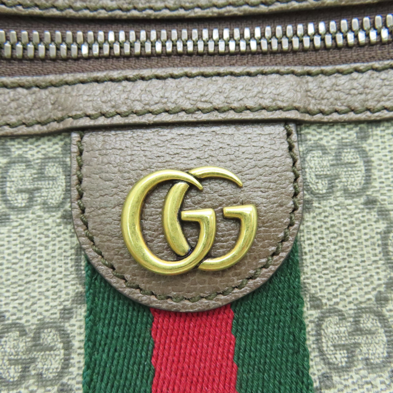 GUCCI 涂层帆布Waist Bag金扣腰包啡色