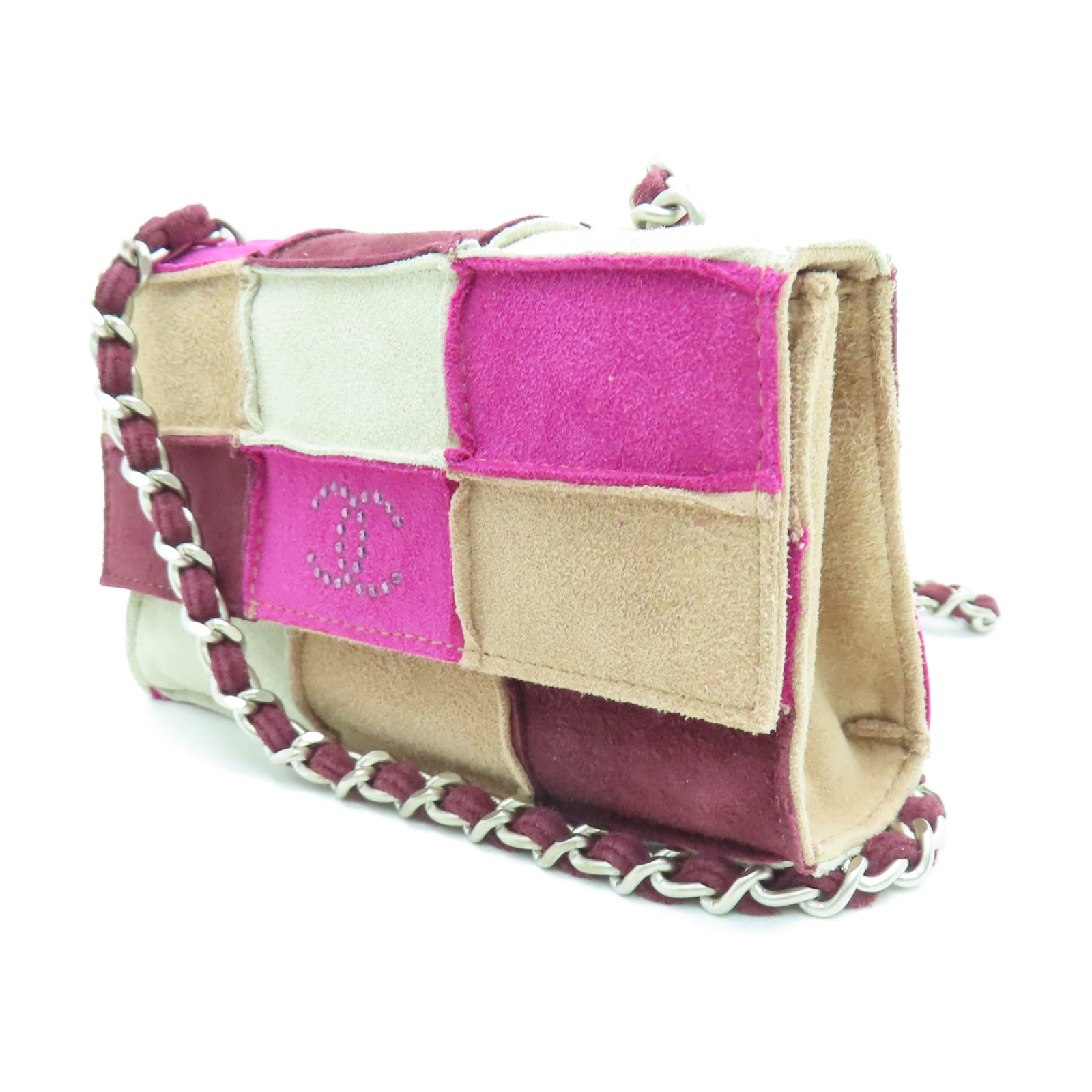 CHANEL 麂皮皮革Shoulder Pouch金扣链带肩背袋多色