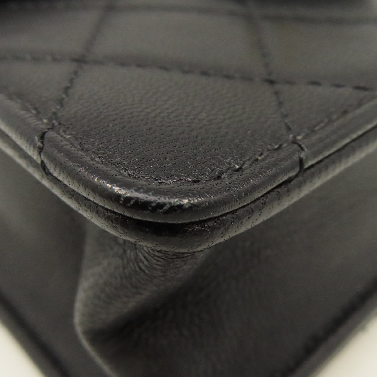 CHANEL 【激減優惠】菱格羊皮皮革Chain Shoulder Bag金扣鏈帶肩背袋黑色