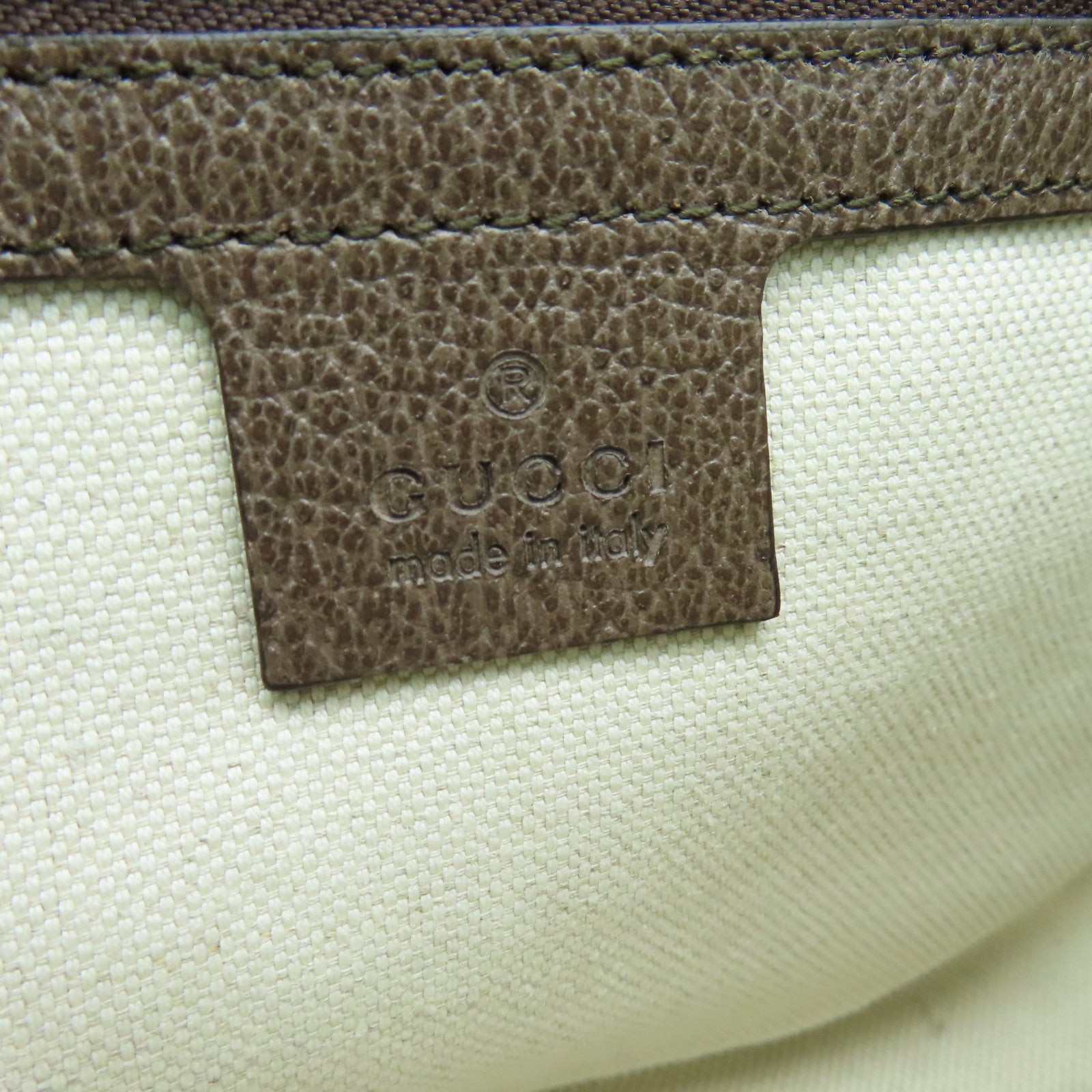 GUCCI 涂层帆布Waist Bag金扣腰包啡色