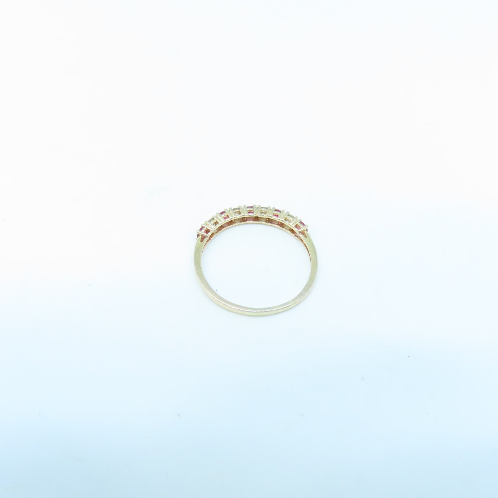 JEWELRY 18K Gold Diamond 1.6g Ring US#9