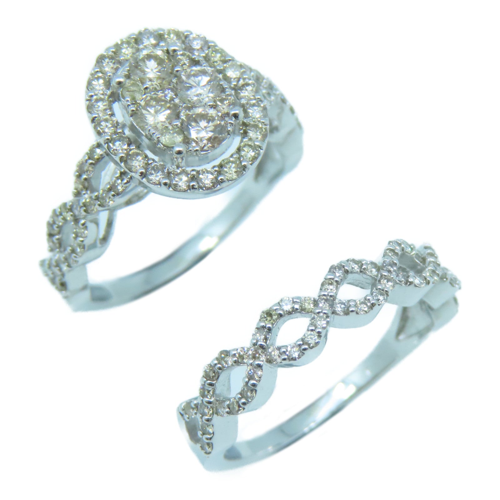 JEWELRY 18K白金Diamond Ring1.30ct鑽石戒指US#6