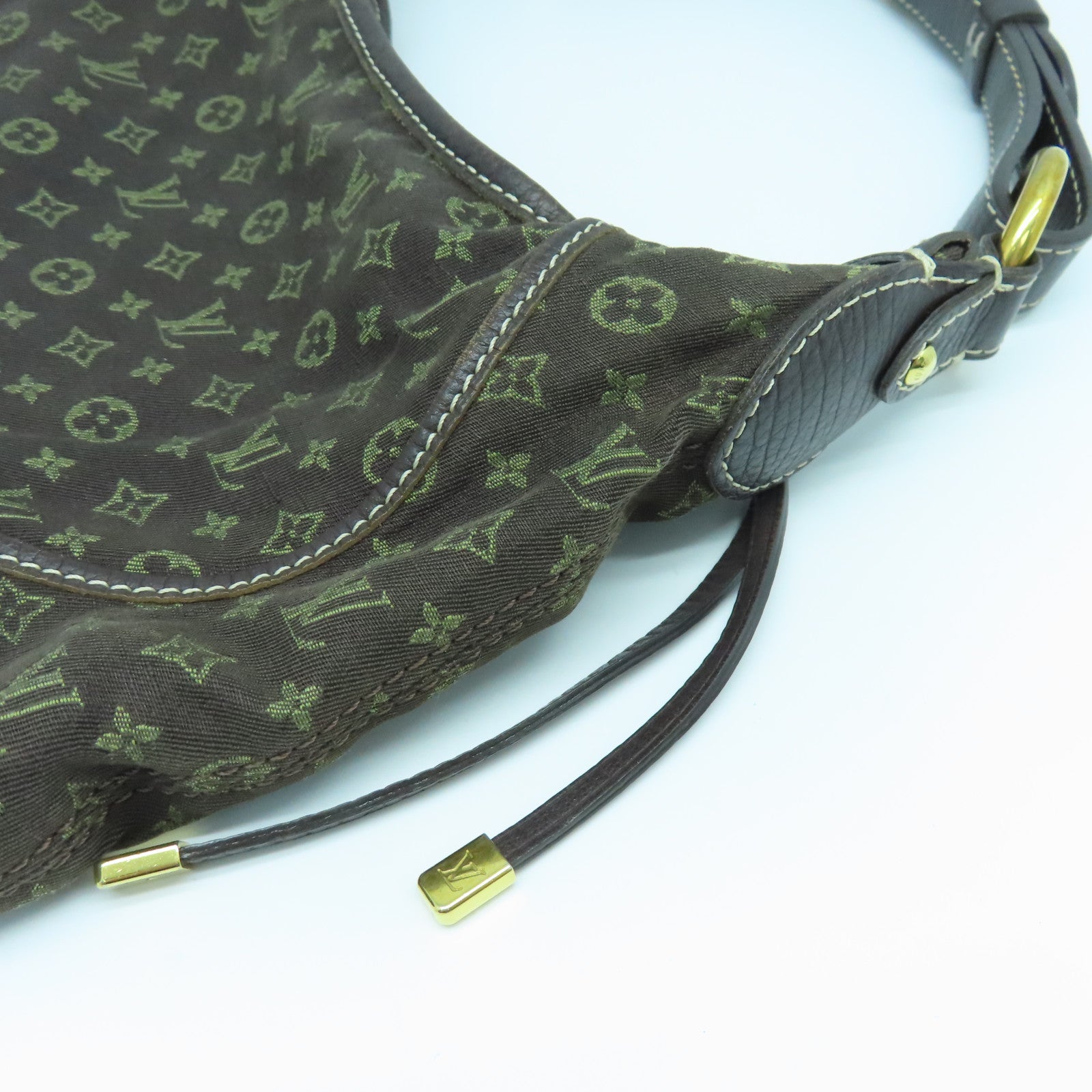LOUIS VUITTON Idylle Manogram PM Shoulder Bag Gold Buckle Brown Shoulder Bag