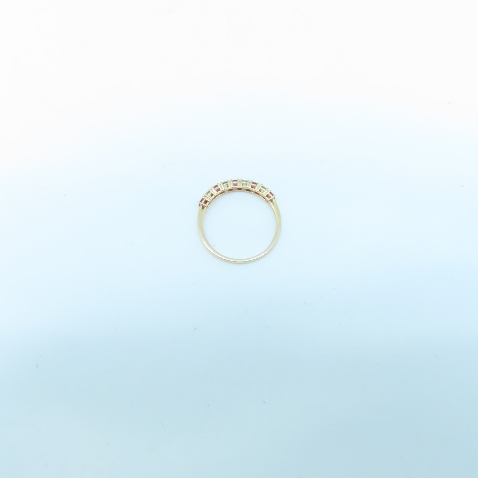 JEWELRY 18K Gold Diamond 1.6g Ring US#9