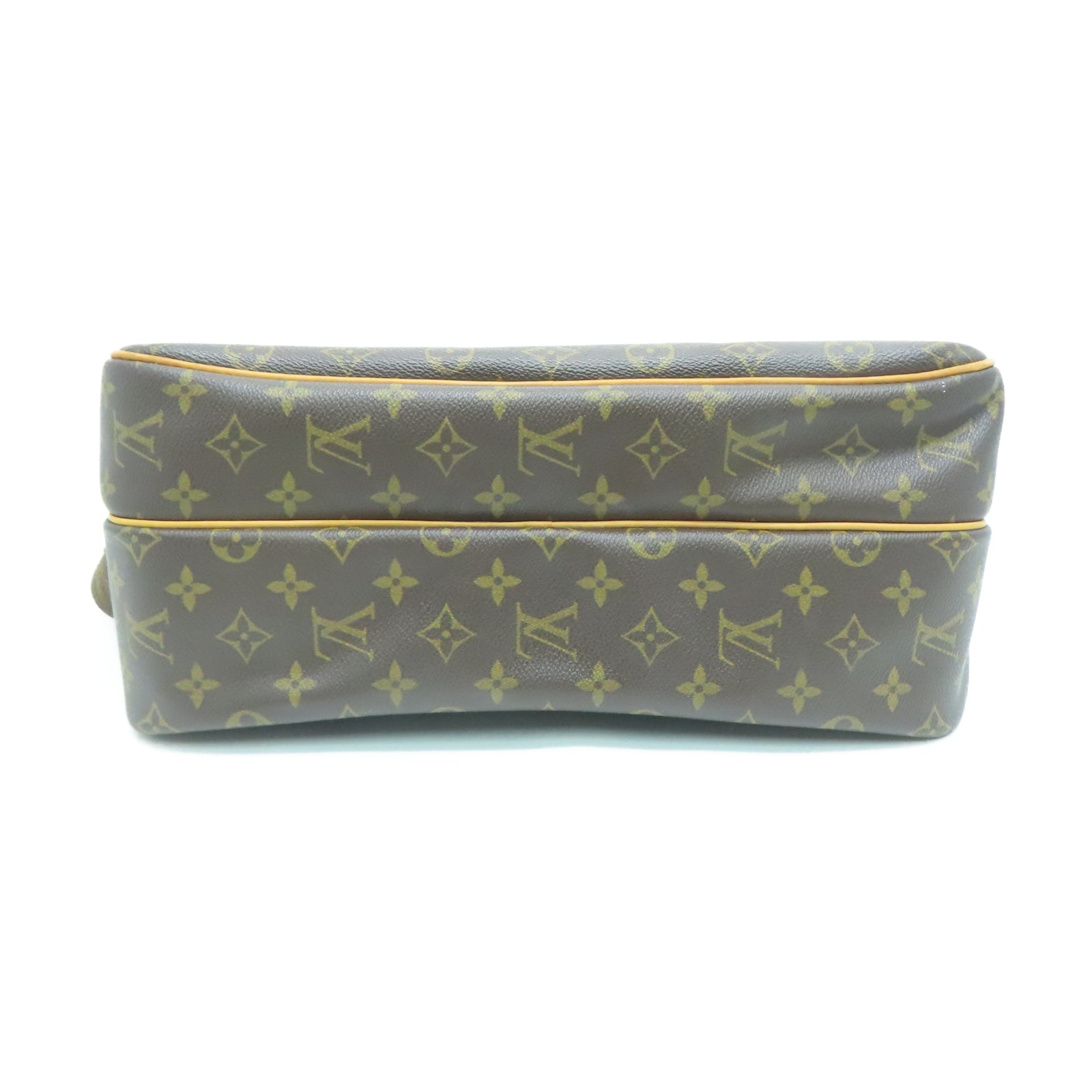 LOUIS VUITTON Monogram Reporter GM金扣肩背袋棕色