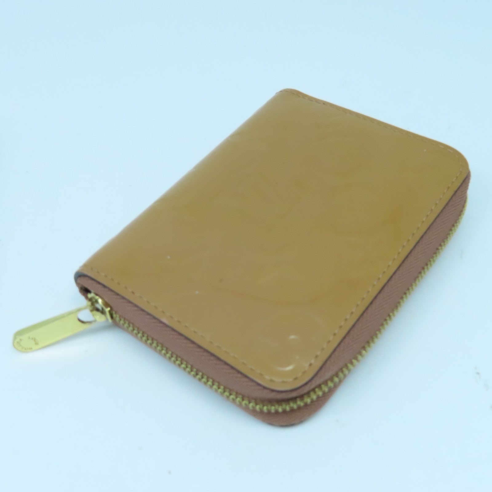 LOUIS VUITTON Monogram Vernis Zippy Coin Purse金扣零錢包啡色