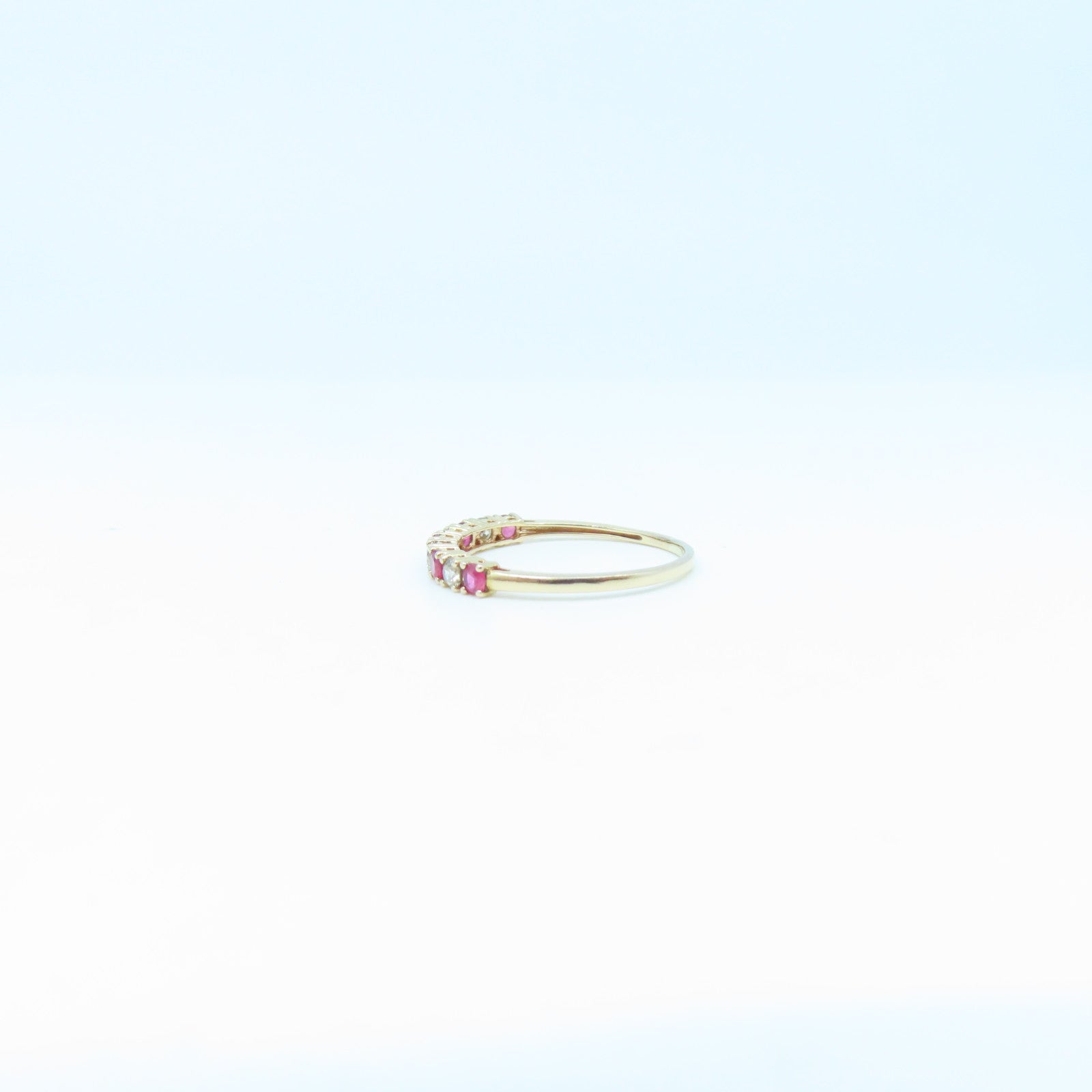 JEWELRY 18K Gold Diamond 1.6g Ring US#9