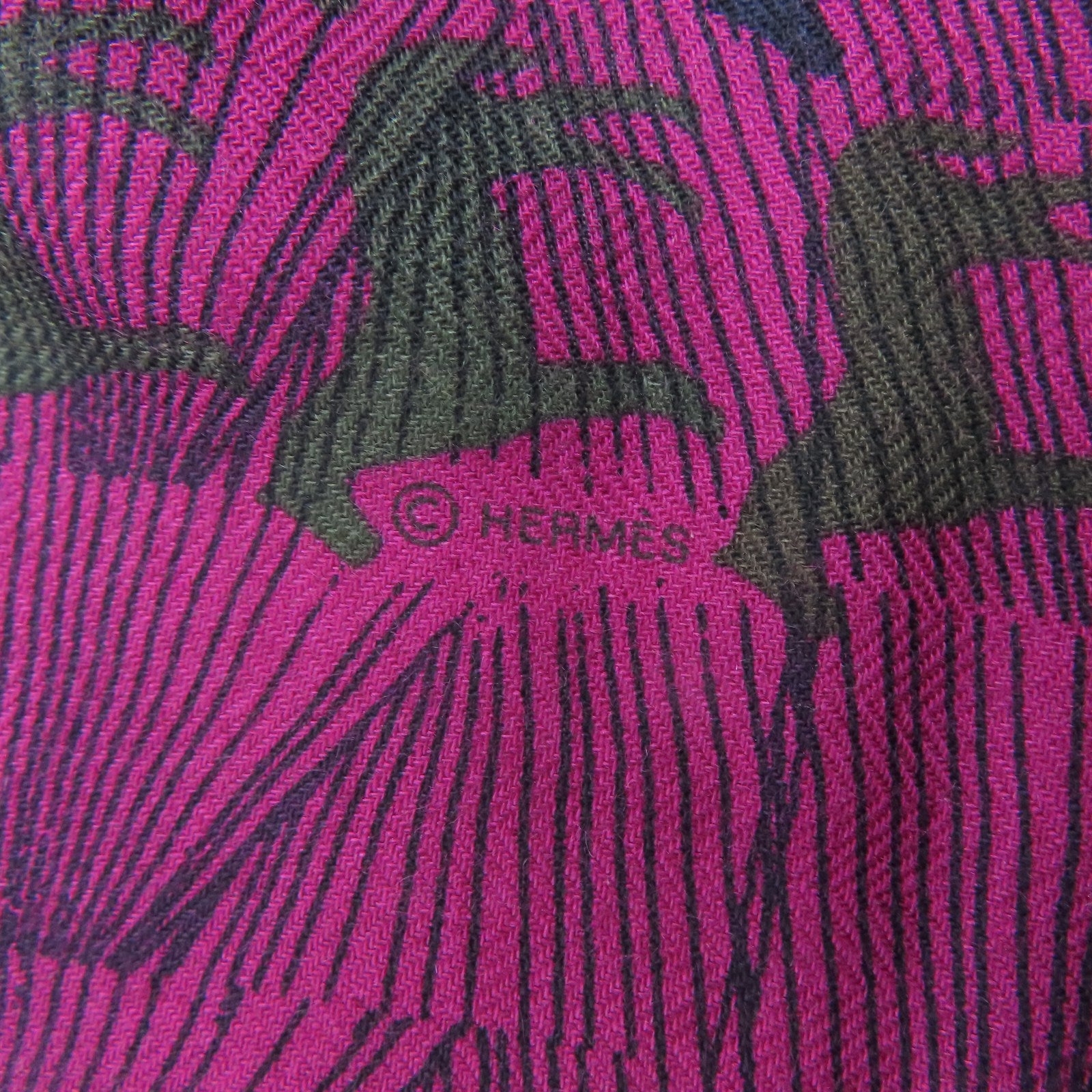 HERMES 【激減優惠】羊絨/絲質Scarf 90x90絲巾紫色
