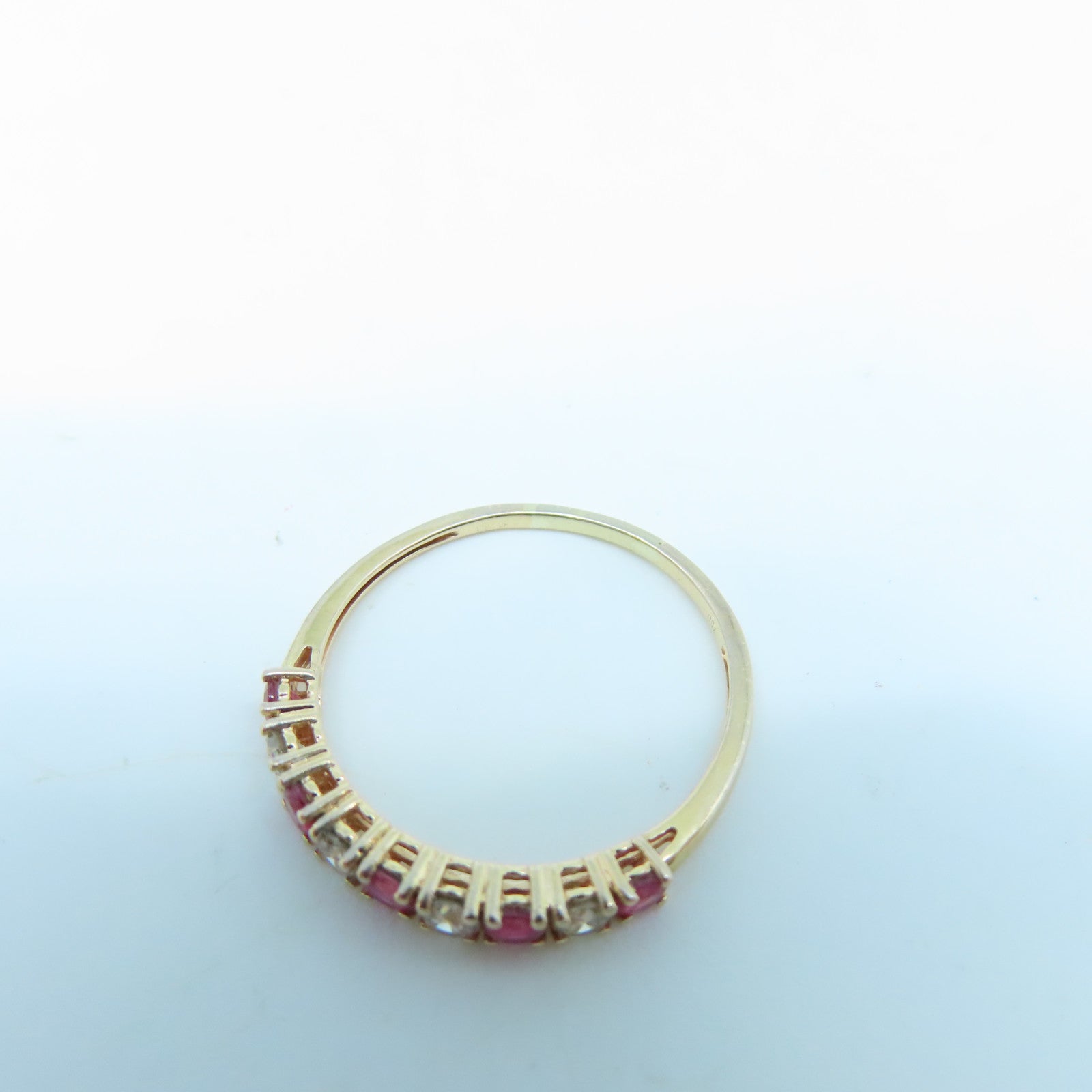 JEWELRY 18K Gold Diamond 1.6g Ring US#9