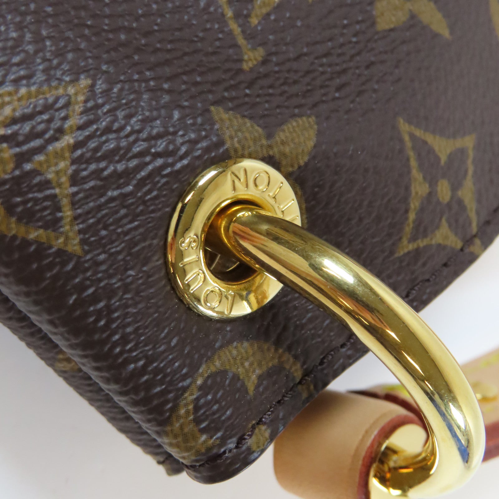 LOUIS VUITTON Monogram Graceful MM金扣肩背袋啡色