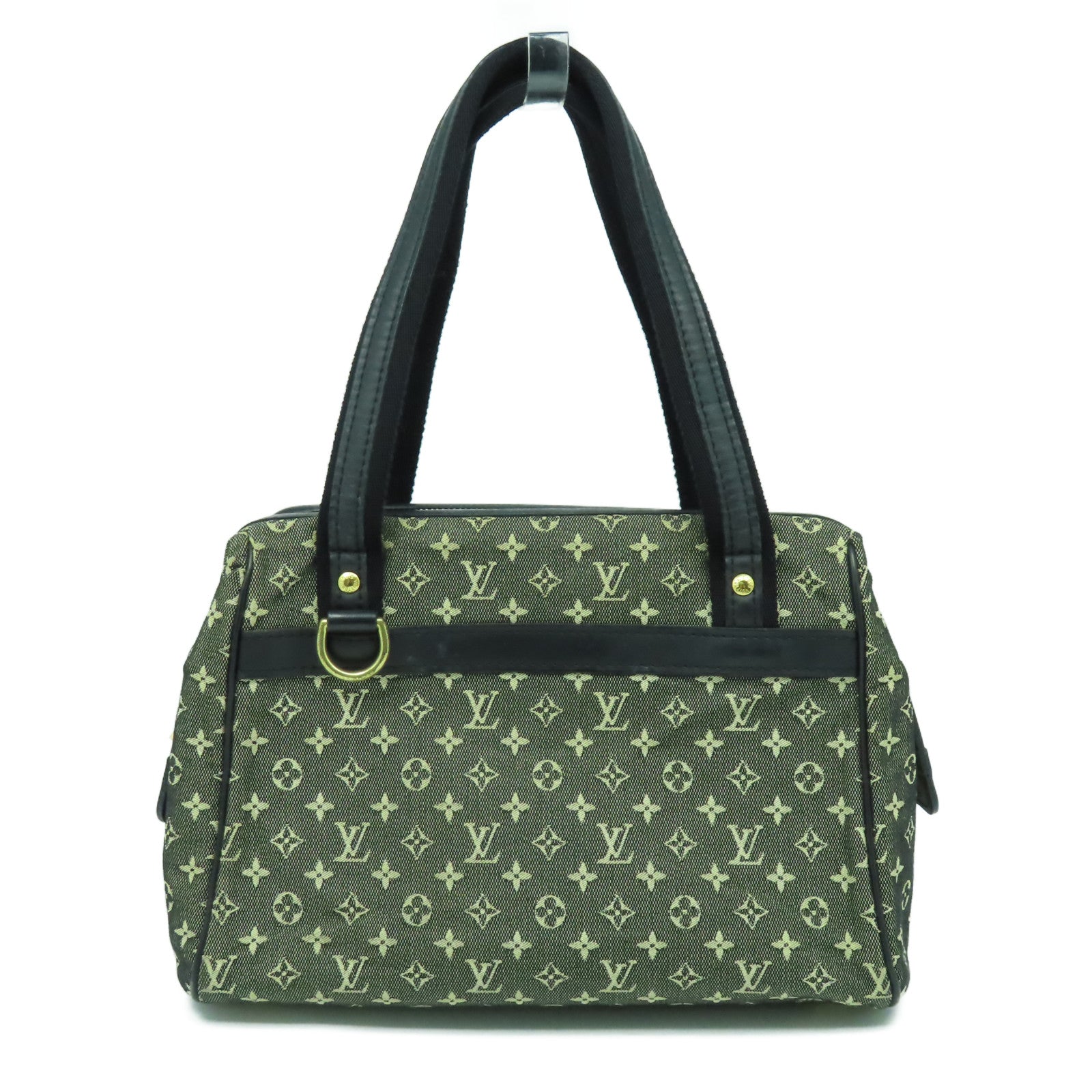 LOUIS VUITTON Monogram Mini Josephine PM金扣肩背袋黑色/米色