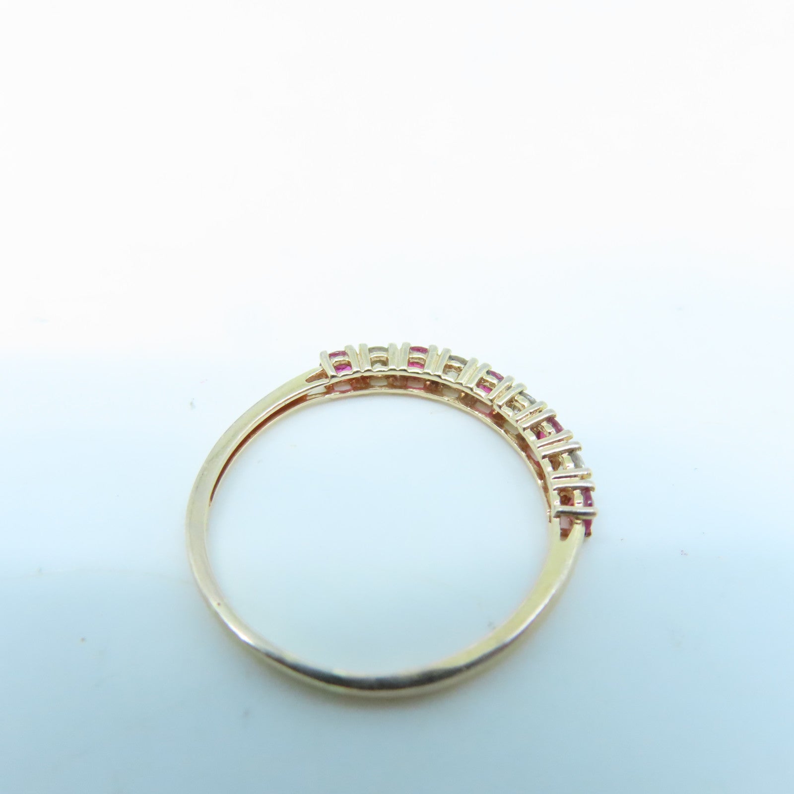 JEWELRY 18K Gold Diamond 1.6g Ring US#9