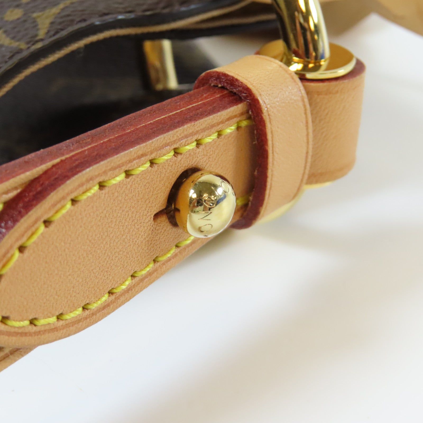 LOUIS VUITTON Monogram Graceful MM金扣肩背袋啡色