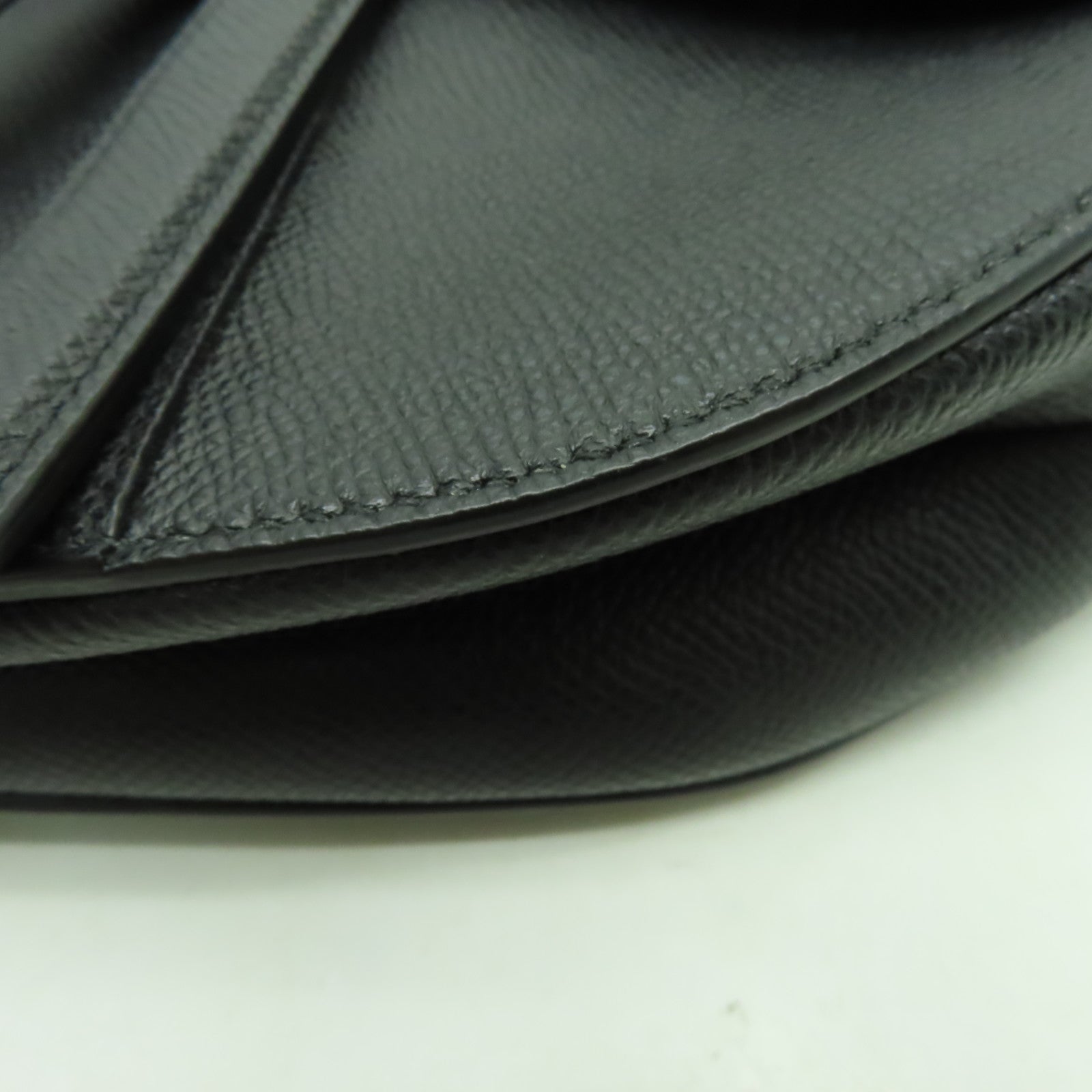 Dior 牛皮皮革Saddle金扣肩背袋黑色
