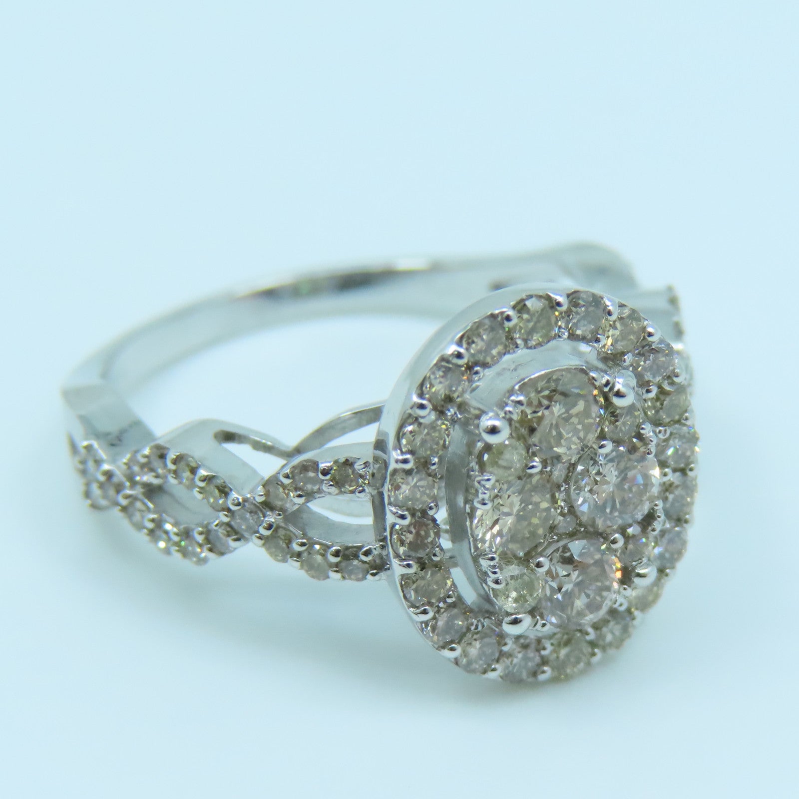 JEWELRY 18K白金Diamond Ring1.30ct鑽石戒指US#6