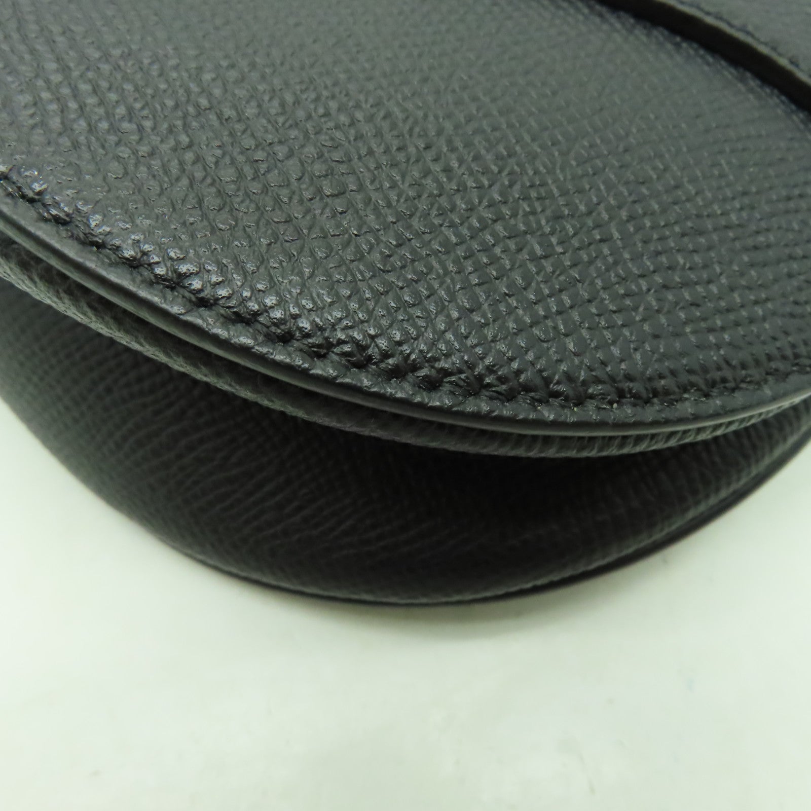 Dior 牛皮皮革Saddle金扣肩背袋黑色