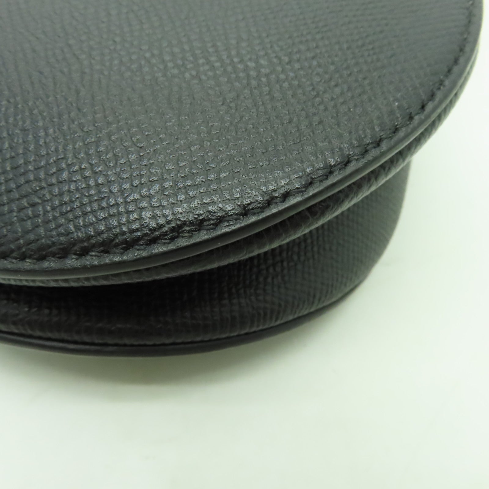Dior 牛皮皮革Saddle金扣肩背袋黑色