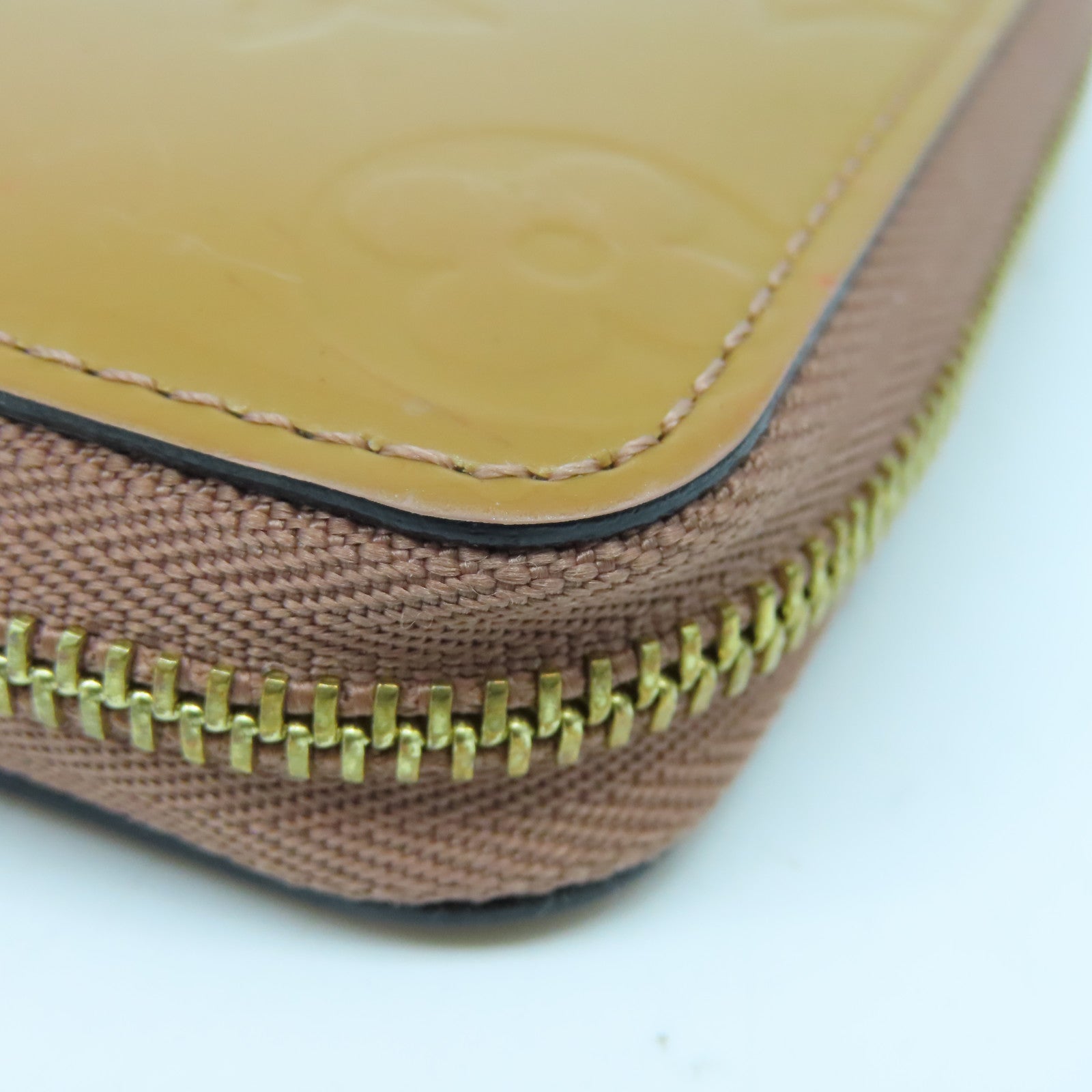LOUIS VUITTON Monogram Vernis Zippy Coin Purse金扣零錢包啡色