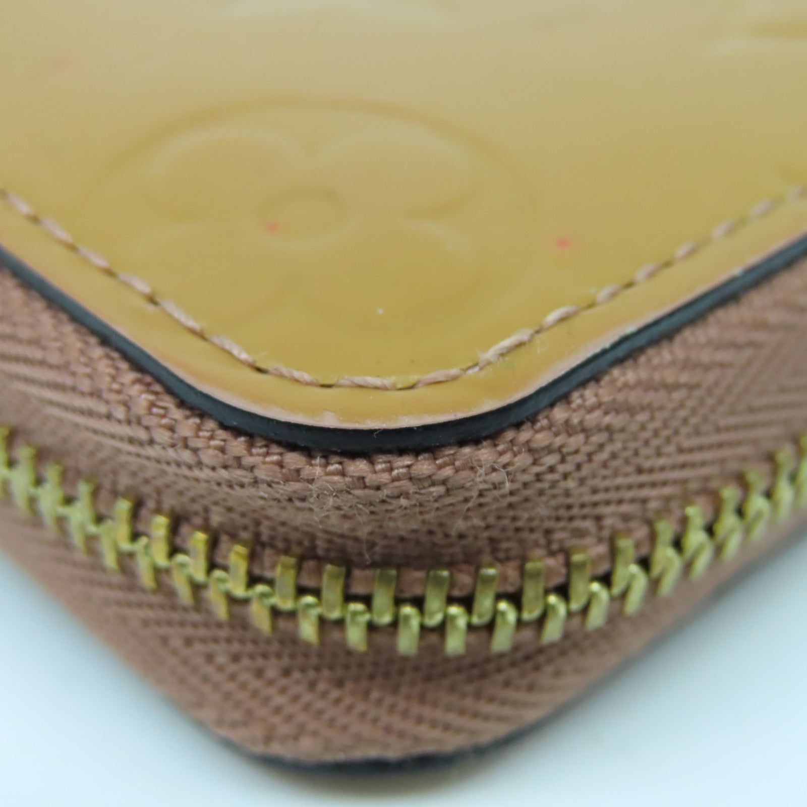 LOUIS VUITTON Monogram Vernis Zippy Coin Purse金扣零錢包啡色
