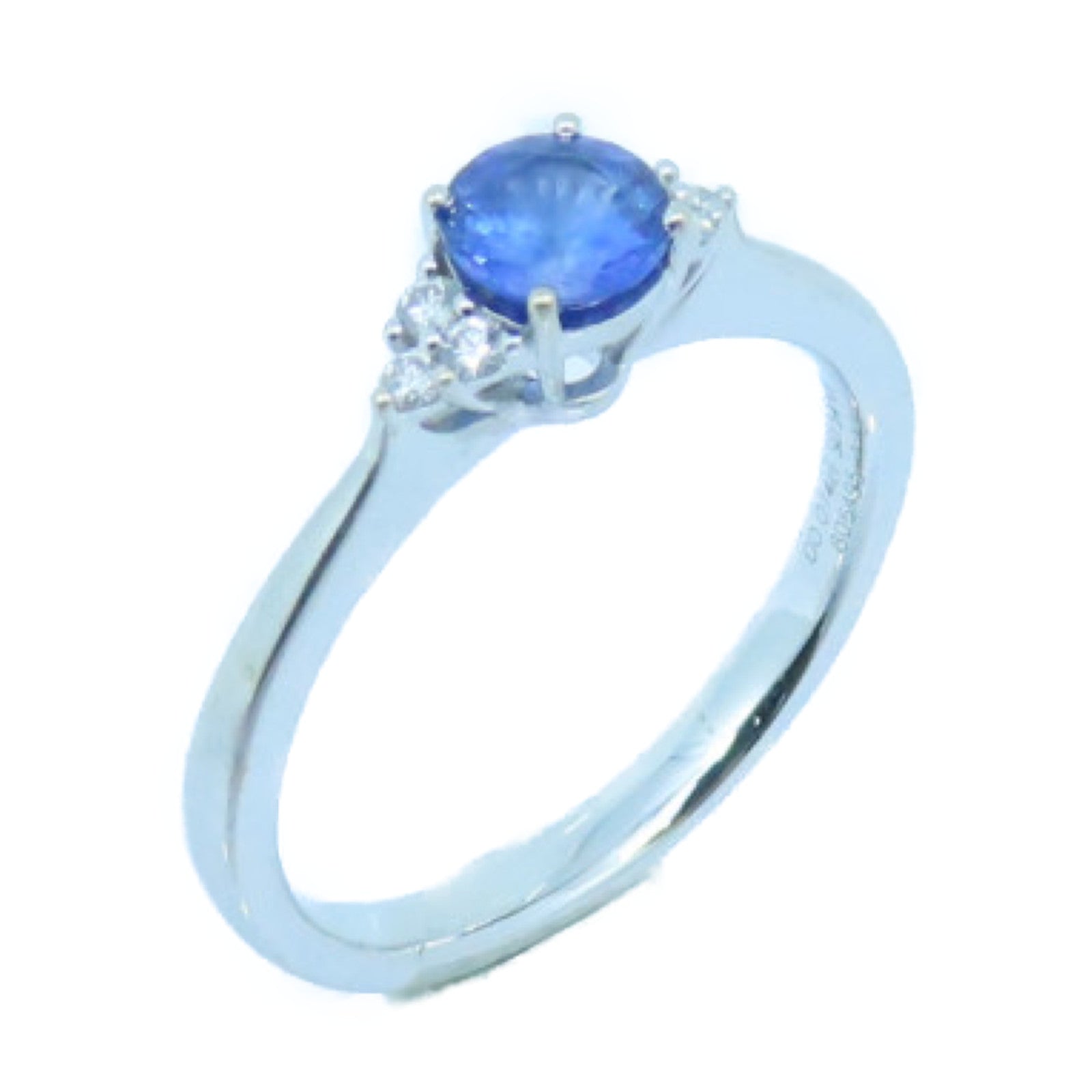JEWELRY 18K White Gold Sapphire Ring Sapphire Ring US#6.75