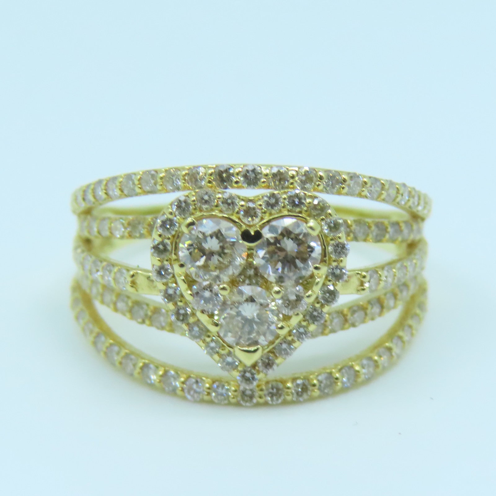 JEWELRY 18K黃金Diamond Ring1.35ct鑽石戒指US#7
