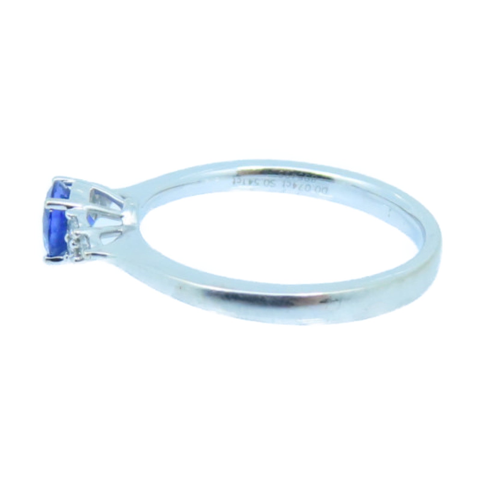 JEWELRY 18K White Gold Sapphire Ring Sapphire Ring US#6.75