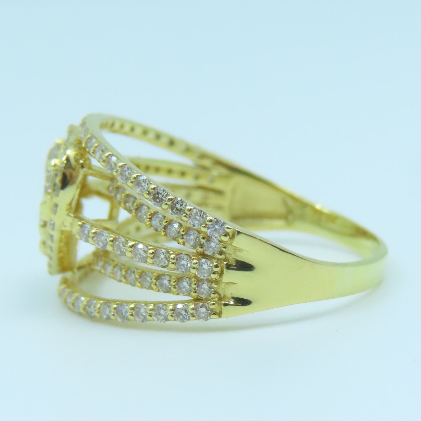 JEWELRY 18K黃金Diamond Ring1.35ct鑽石戒指US#7