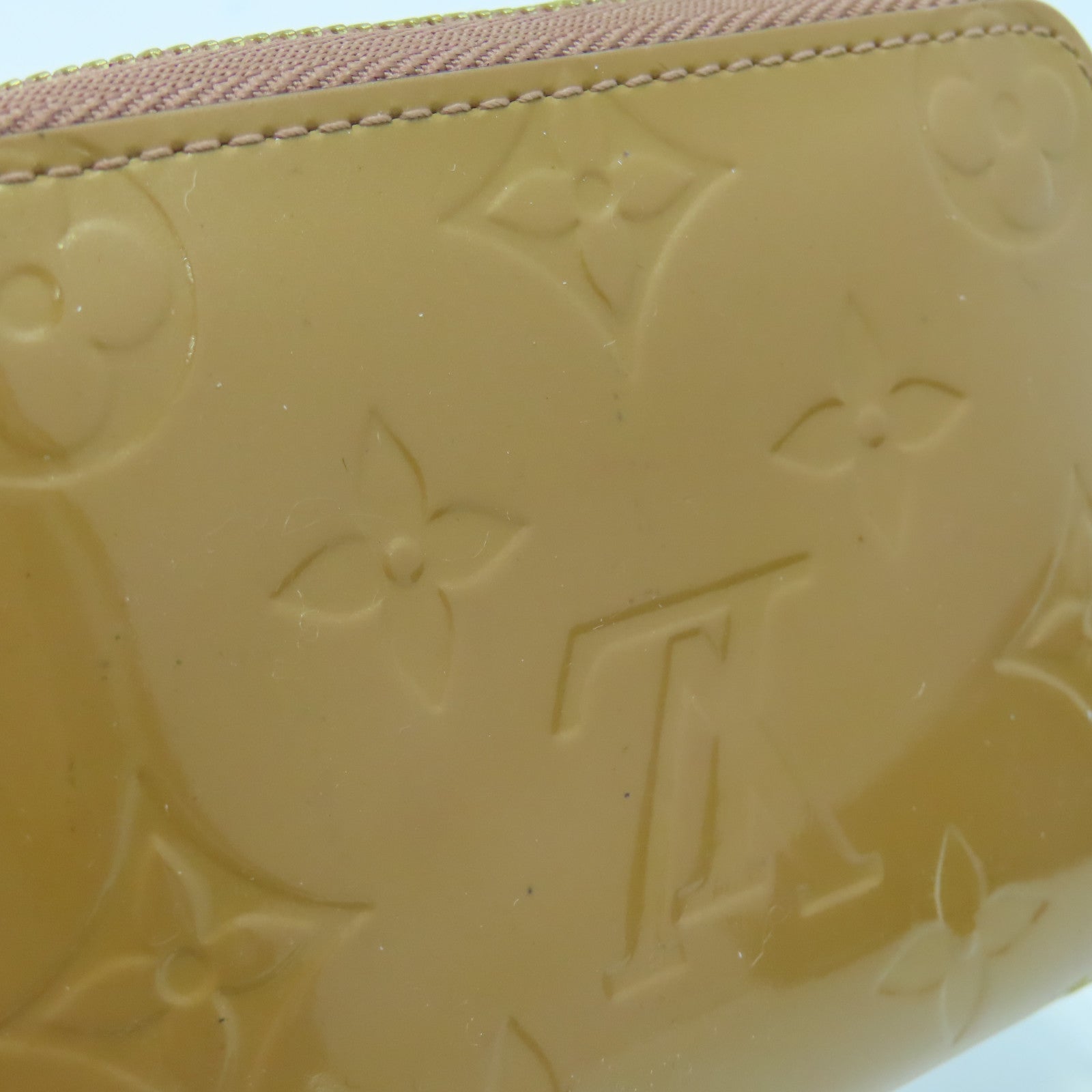 LOUIS VUITTON Monogram Vernis Zippy Coin Purse金扣零錢包啡色