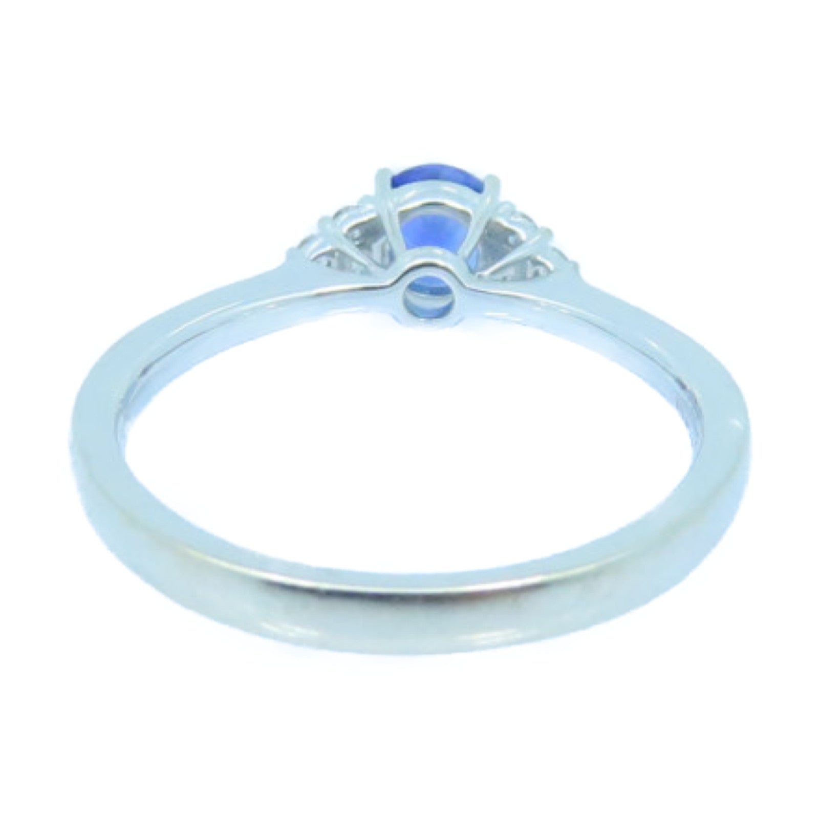 JEWELRY 18K White Gold Sapphire Ring Sapphire Ring US#6.75