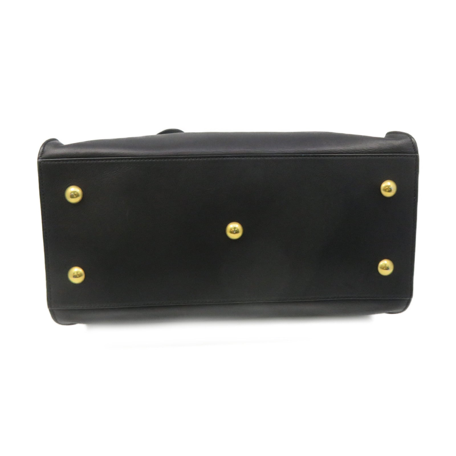 YVES SAINT LAURENT 牛皮皮革2 Way Shoulder Bag手挽肩背两用袋黑色