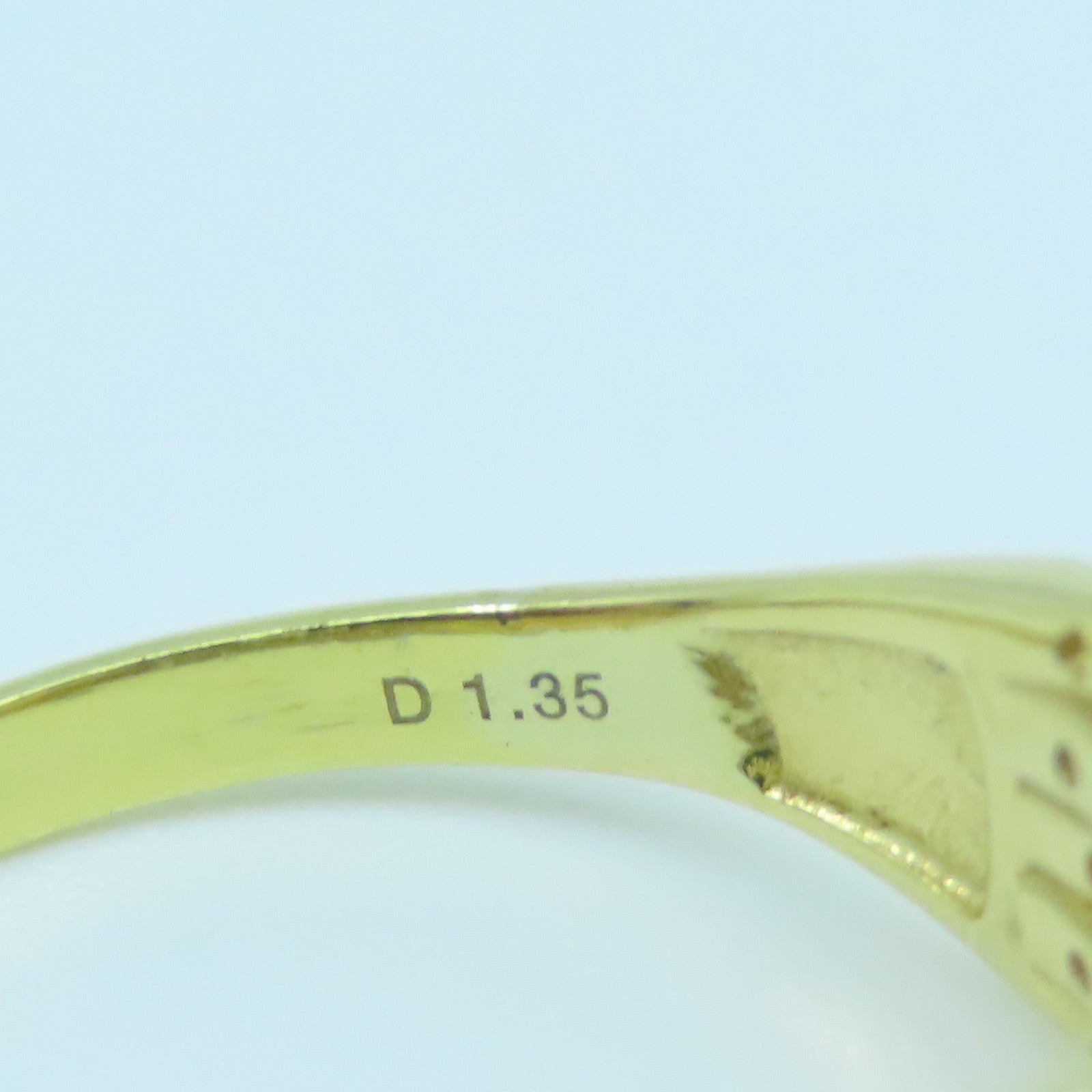 JEWELRY 18K黃金Diamond Ring1.35ct鑽石戒指US#7