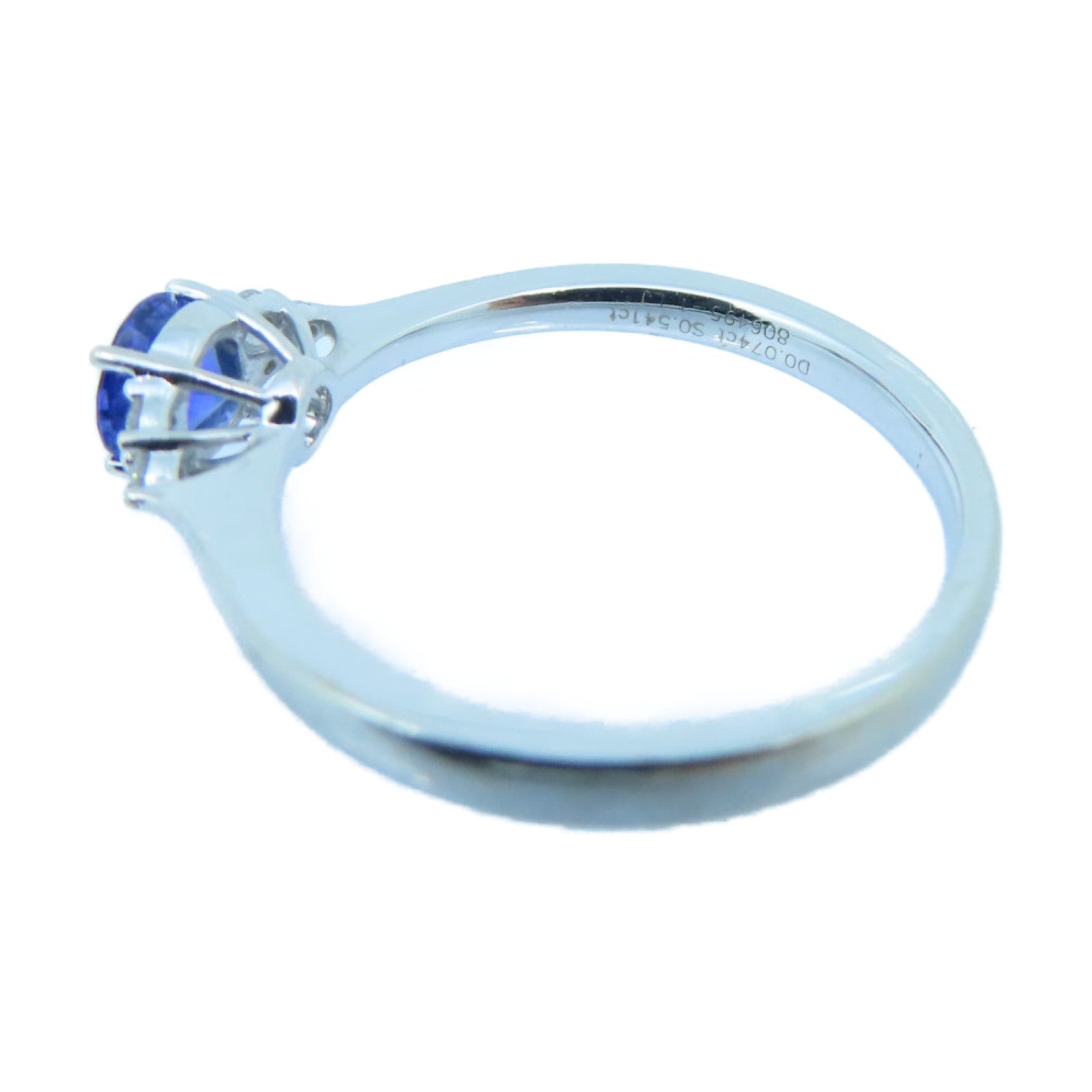 JEWELRY 18K White Gold Sapphire Ring Sapphire Ring US#6.75