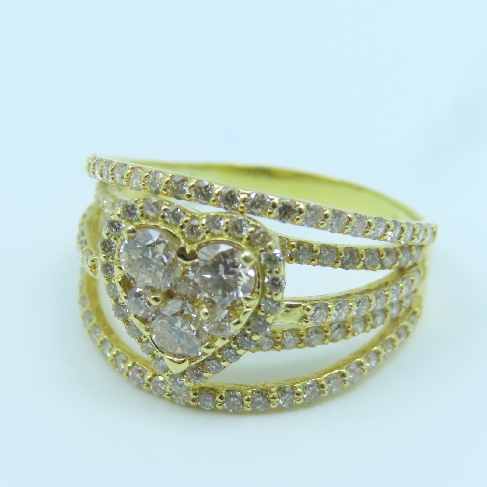 JEWELRY 18K黃金Diamond Ring1.35ct鑽石戒指US#7