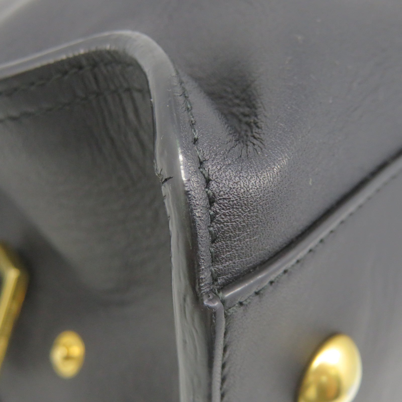 YVES SAINT LAURENT 牛皮皮革2 Way Shoulder Bag手挽肩背两用袋黑色
