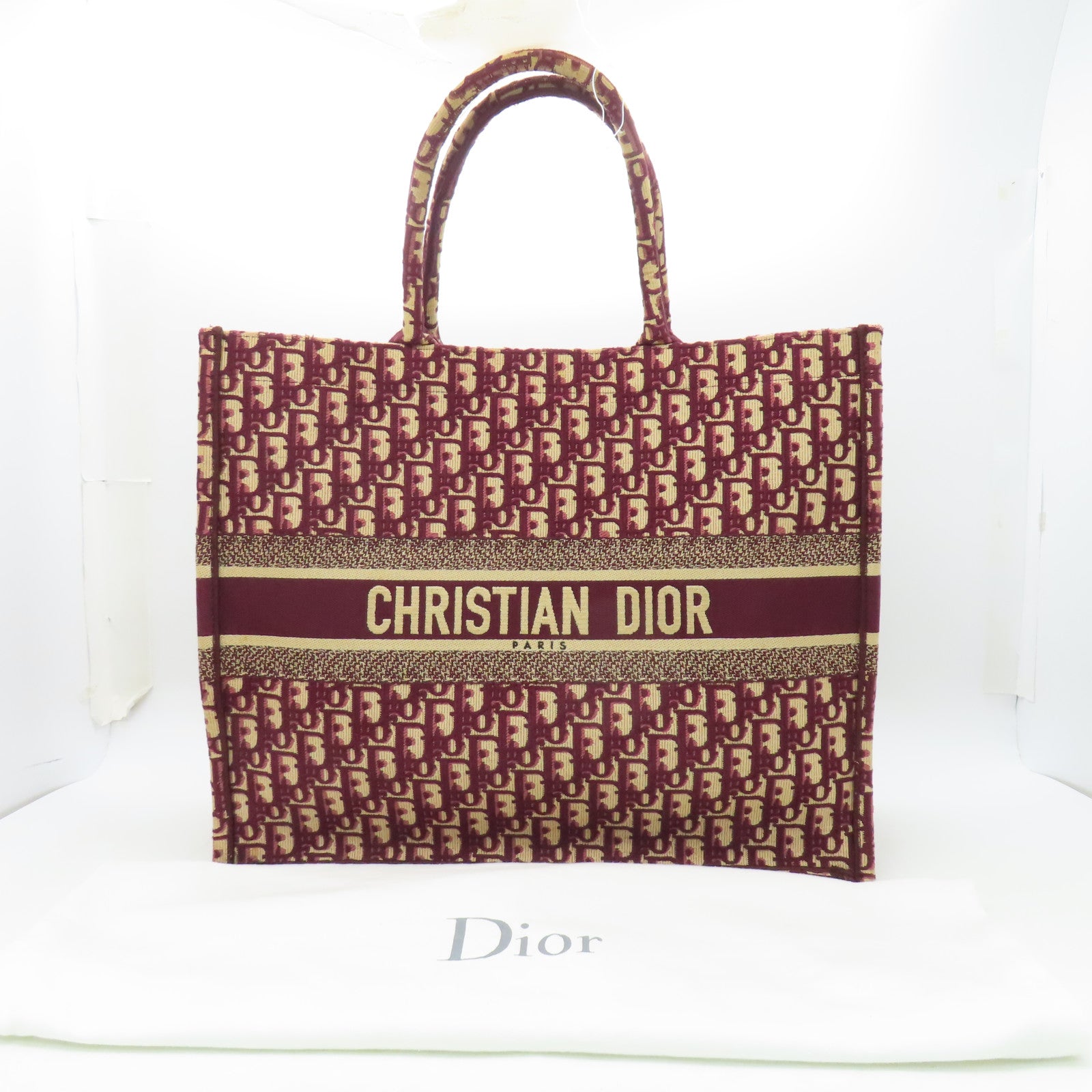 Dior 帆布Book Tote Large手挽袋紅色