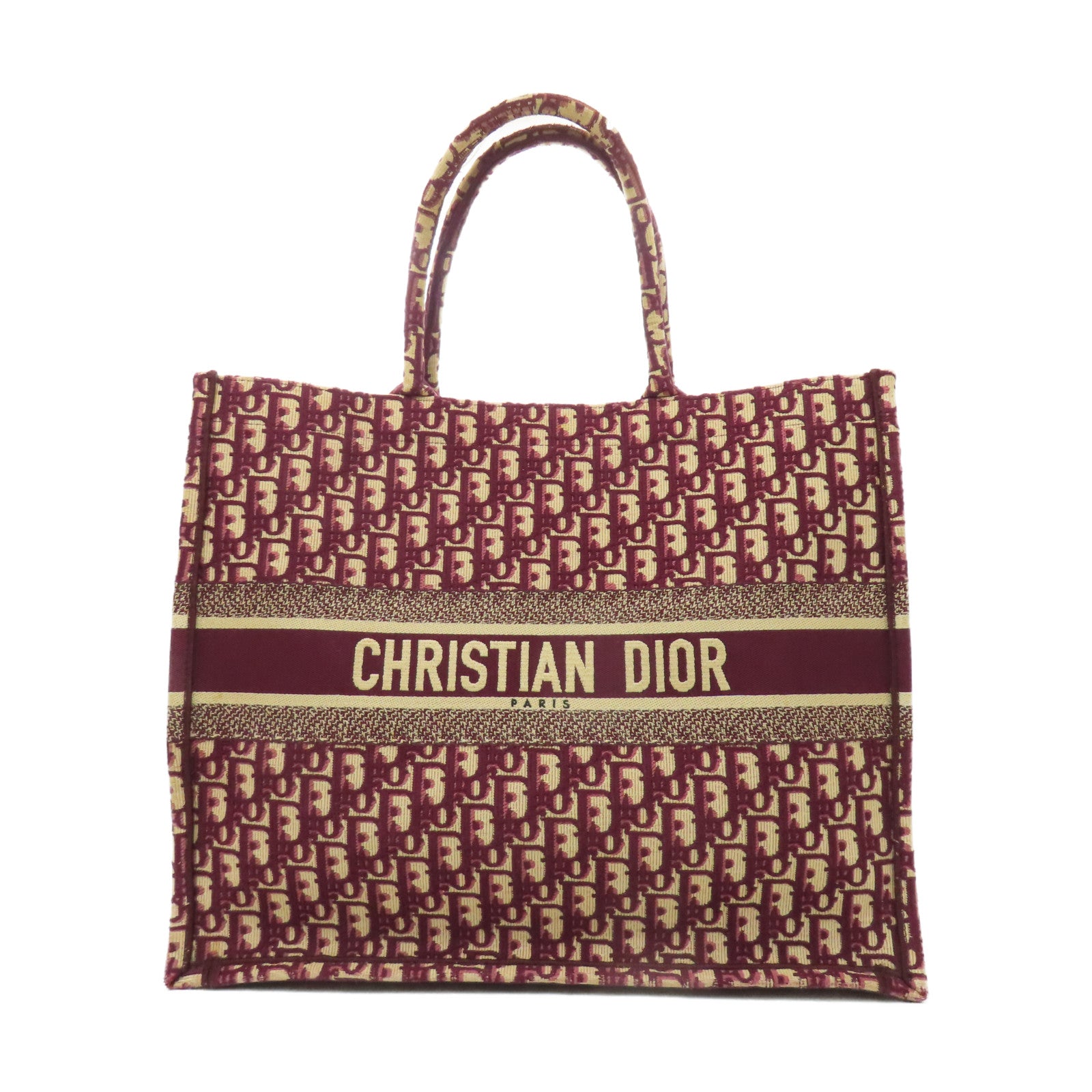 Dior 帆布Book Tote Large手挽袋紅色