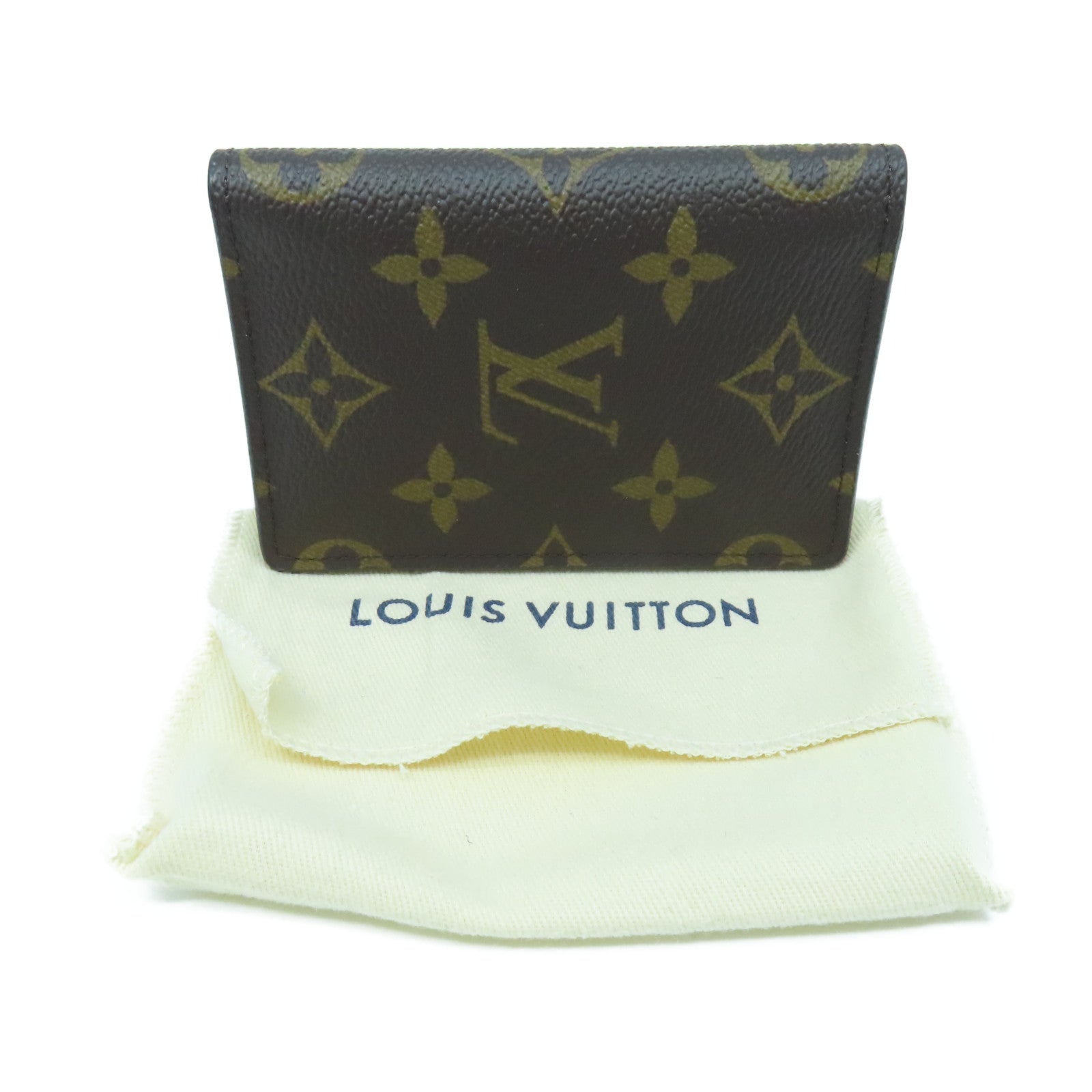 LOUIS VUITTON Monogram Card Case card case brown