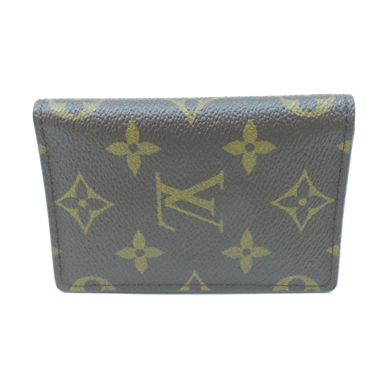 LOUIS VUITTON Monogram Card Case card case brown