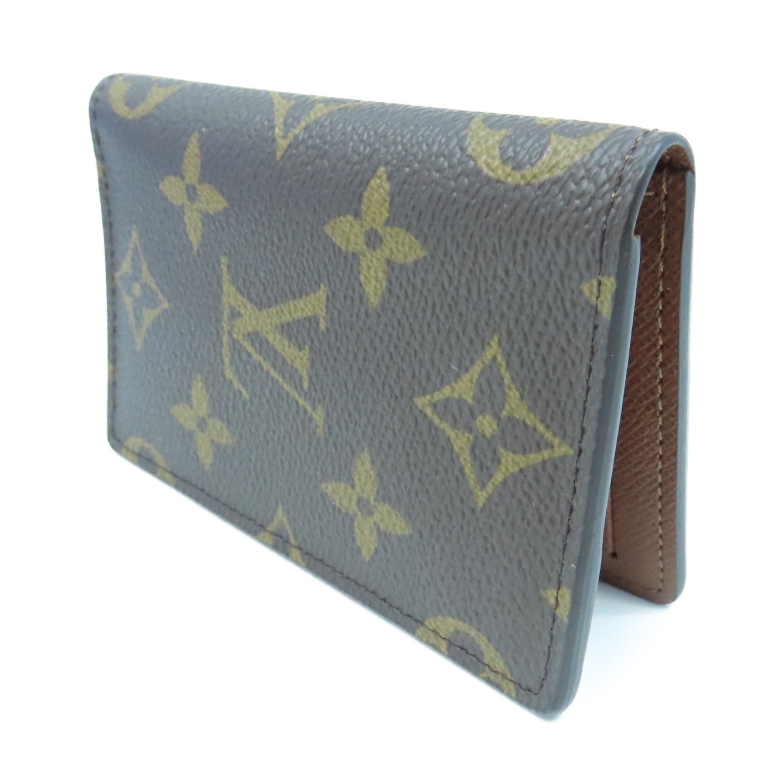 LOUIS VUITTON Monogram Card Case card case brown