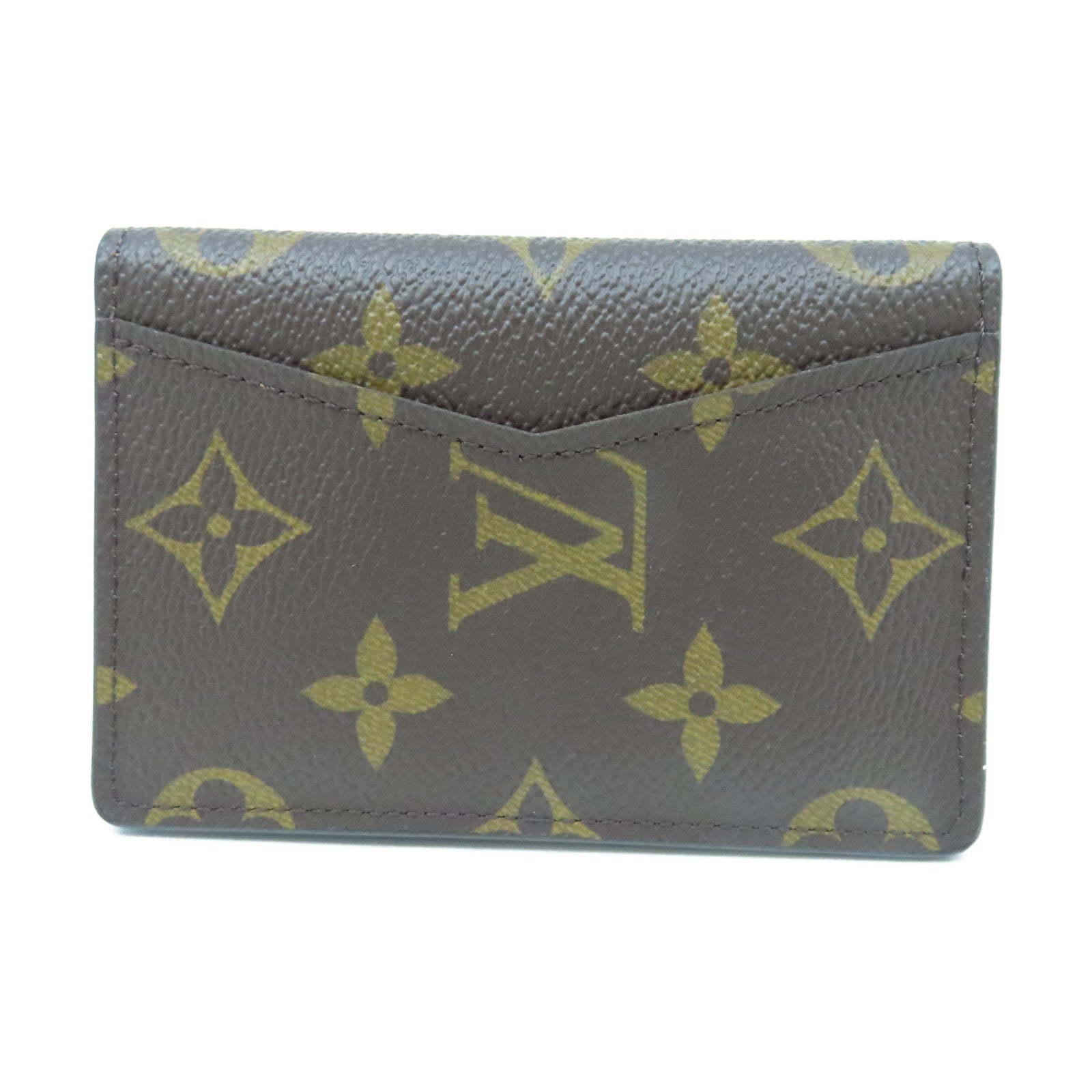 LOUIS VUITTON Monogram Card Case card case brown